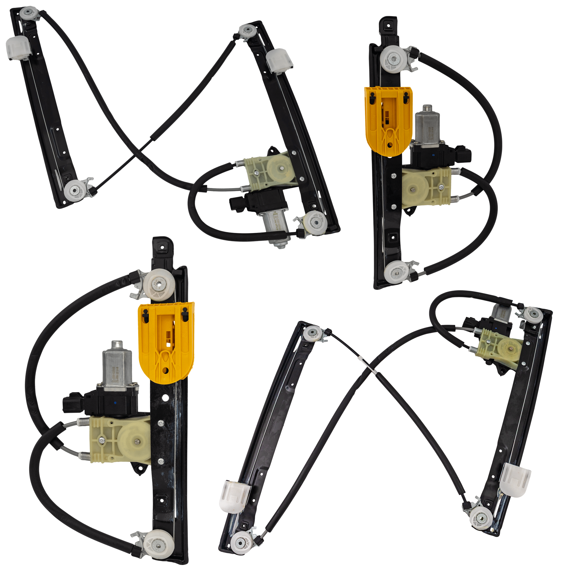 AM XF 09-15 FRONT AND REAR WINDOW REGULATOR RH AND LH Power w Motor Set of 4 SKU SET JRJ49170023-4 OEM C2Z26991 C2Z26992 C2Z31200 C2Z