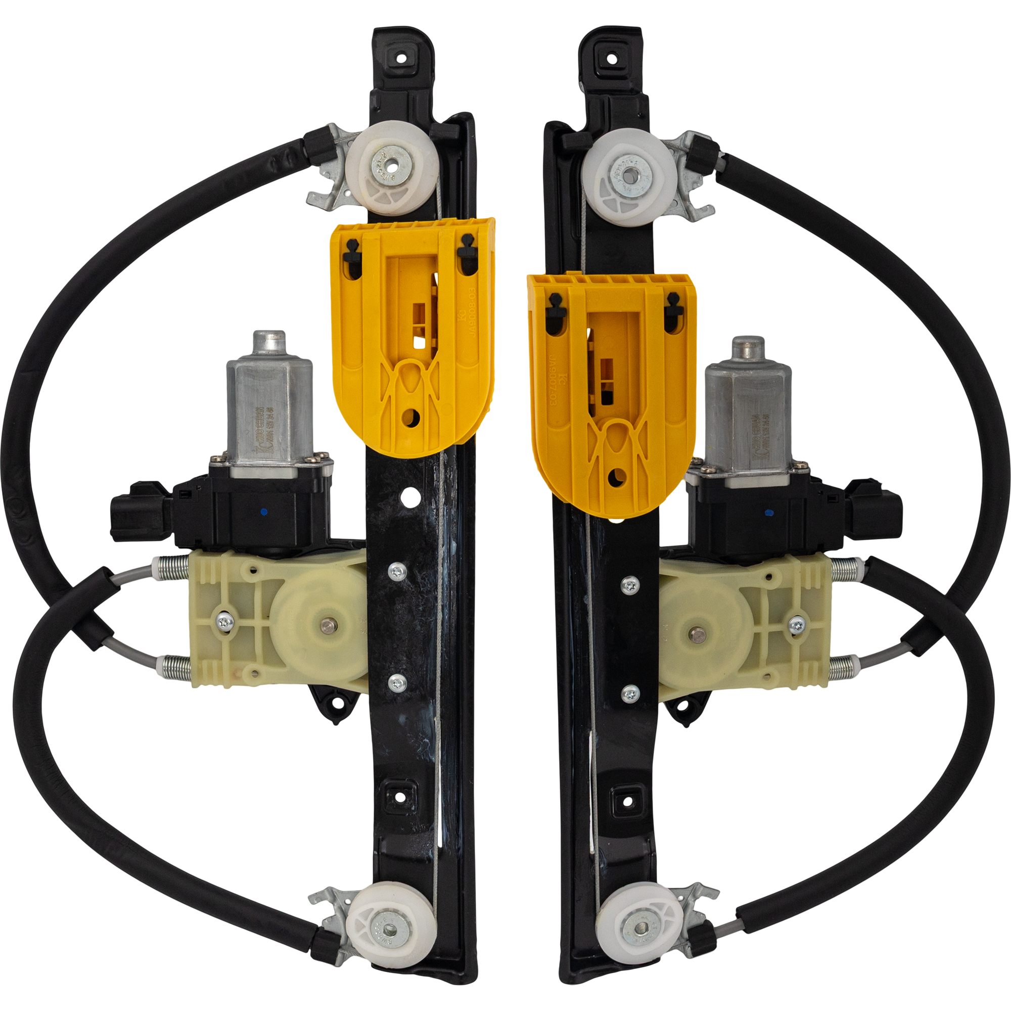 AM XF XFR 09-15 REAR WINDOW REGULATOR RH AND LH Power w Motor 6 Pins SKU SET JRJ49170023 OEM C2Z26991 C2Z26992