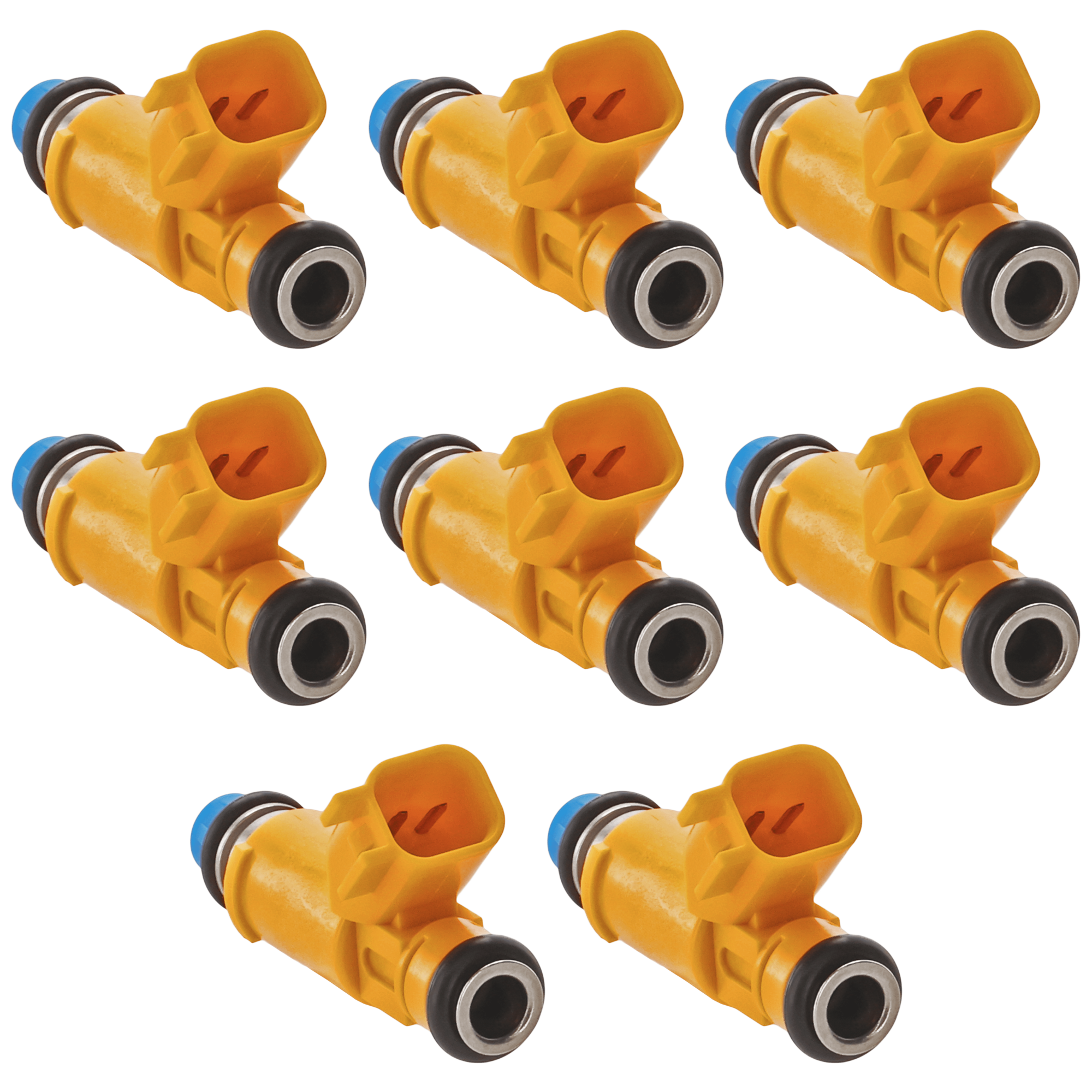 AM LR3-05-09 RANGE ROVER 06-09 FUEL INJECTOR 2 Male Blade Terminal Top Feed System Type Set of 8 SKU SET JRL31430001-8 OEM 4526563 AJ82353