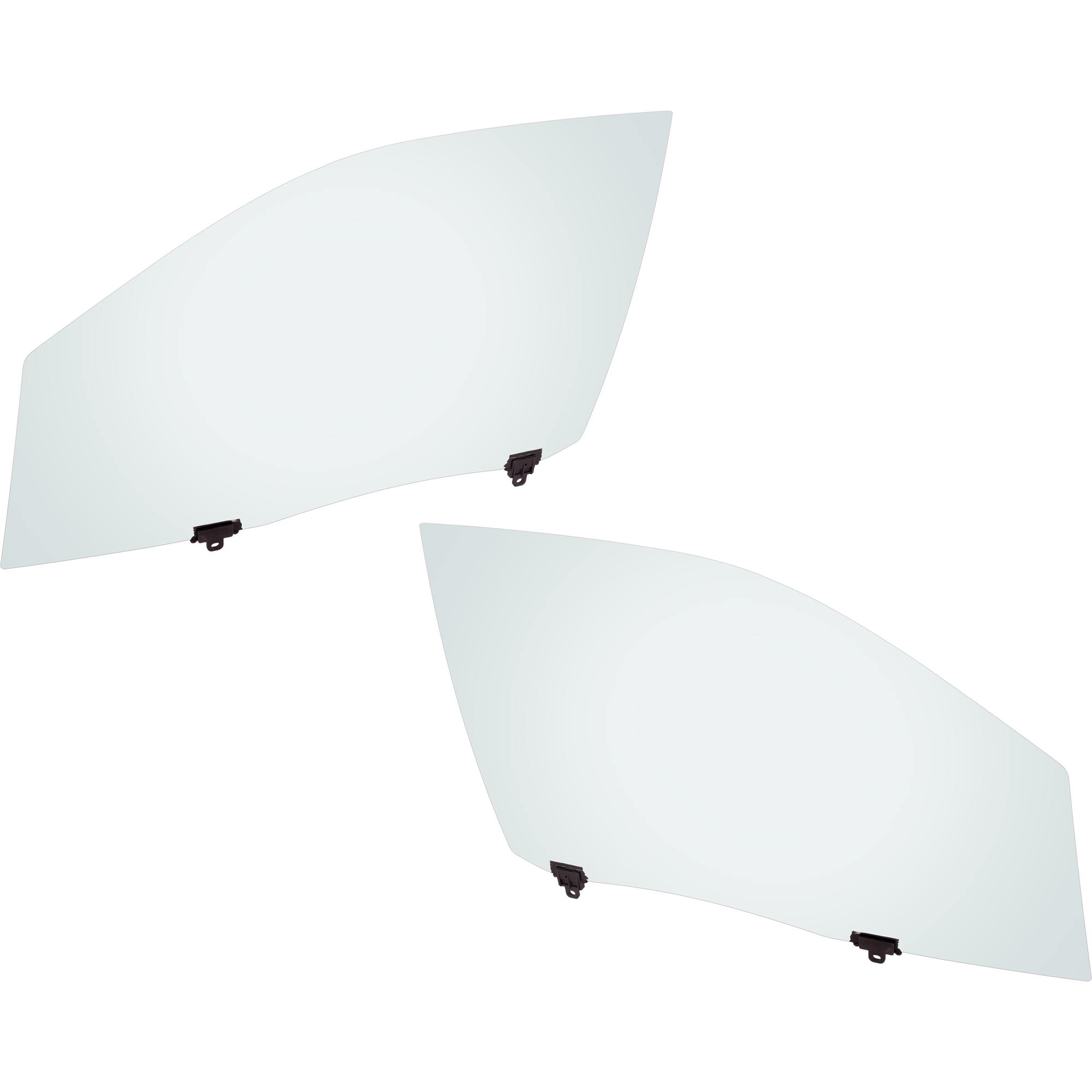 AM LEXUS RX300-99-03 FRONT DOOR GLASS RH AND LH Green Tint w Solar LH w Clip SKU SET JRL48130007 OEM 6810148020-6810148030-68102480