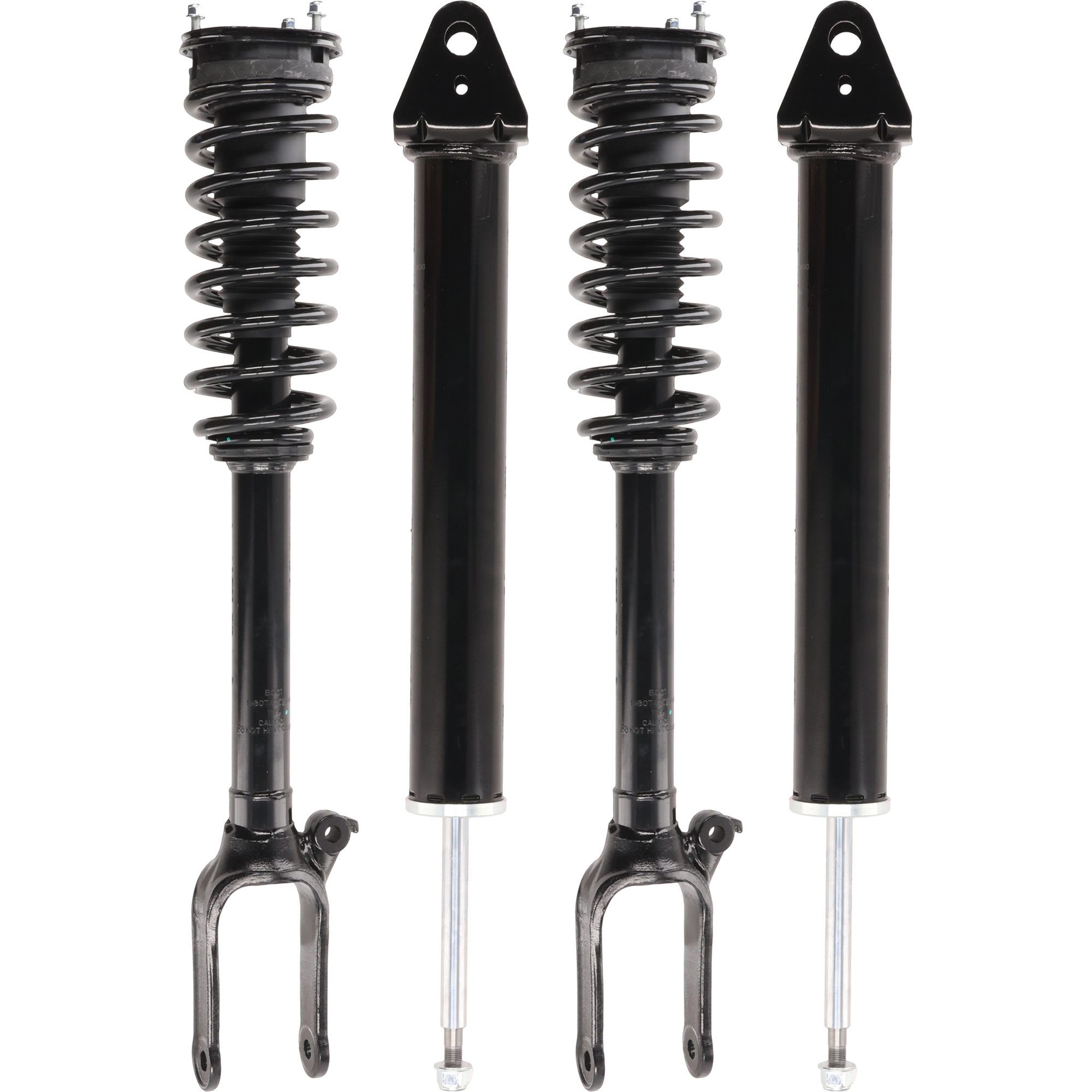 AM ML350-06-08-10-11 ML320-07-09 FRONT AND REAR SHOCK AND FULLY LOADED STRUT RH AND LH Set of 4 SKU SET JRM28050038-4 OEM 1643202431-1643201531-848212-1