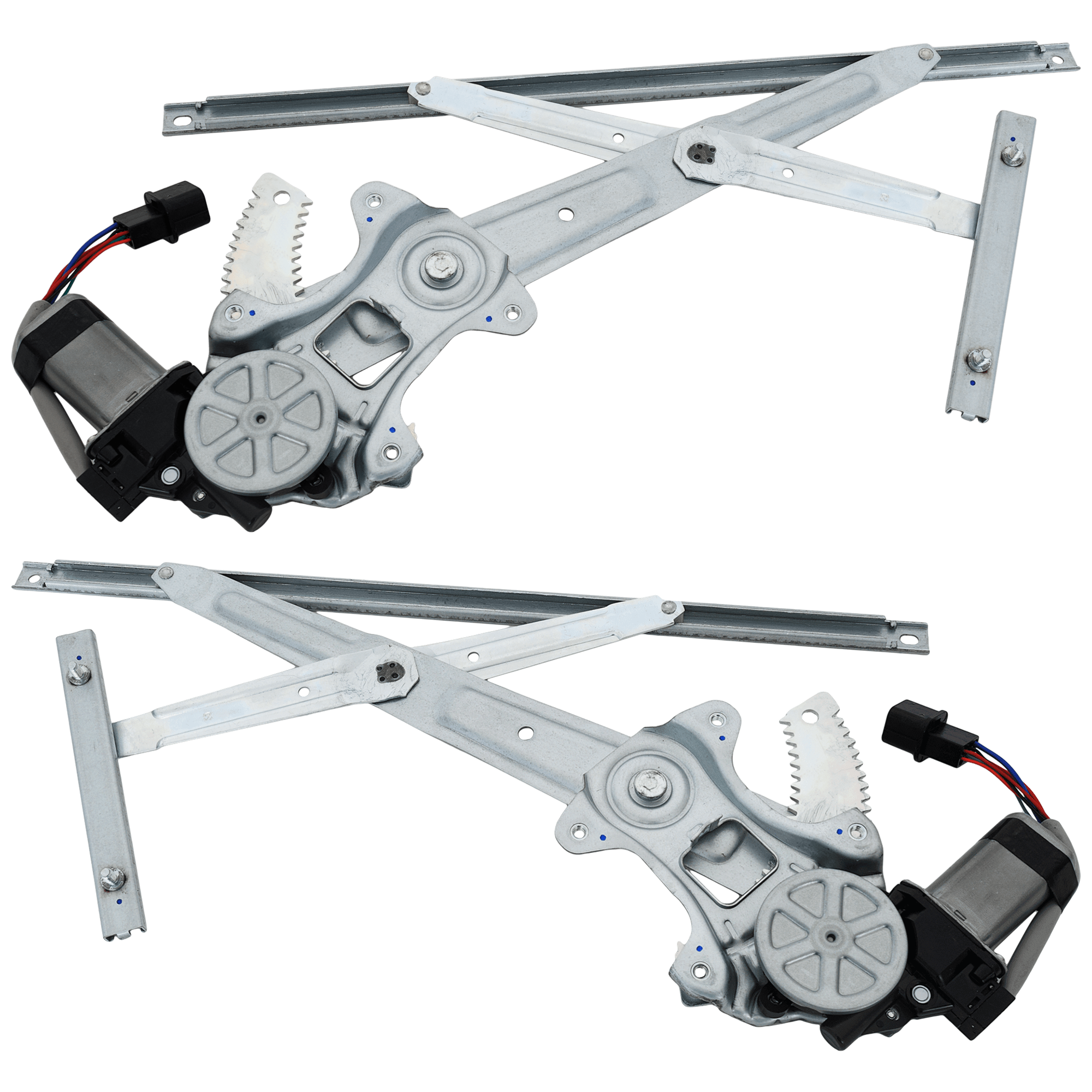 AM OUTLANDER SPORT RVR 11-24 FRONT WINDOW REGULATOR RH AND LH Power w Motor 6 Pins SKU SET JRM46290083 Partslink MI1350129 MI1351129 OEM 5713A255 PFM 5713A256 PFM