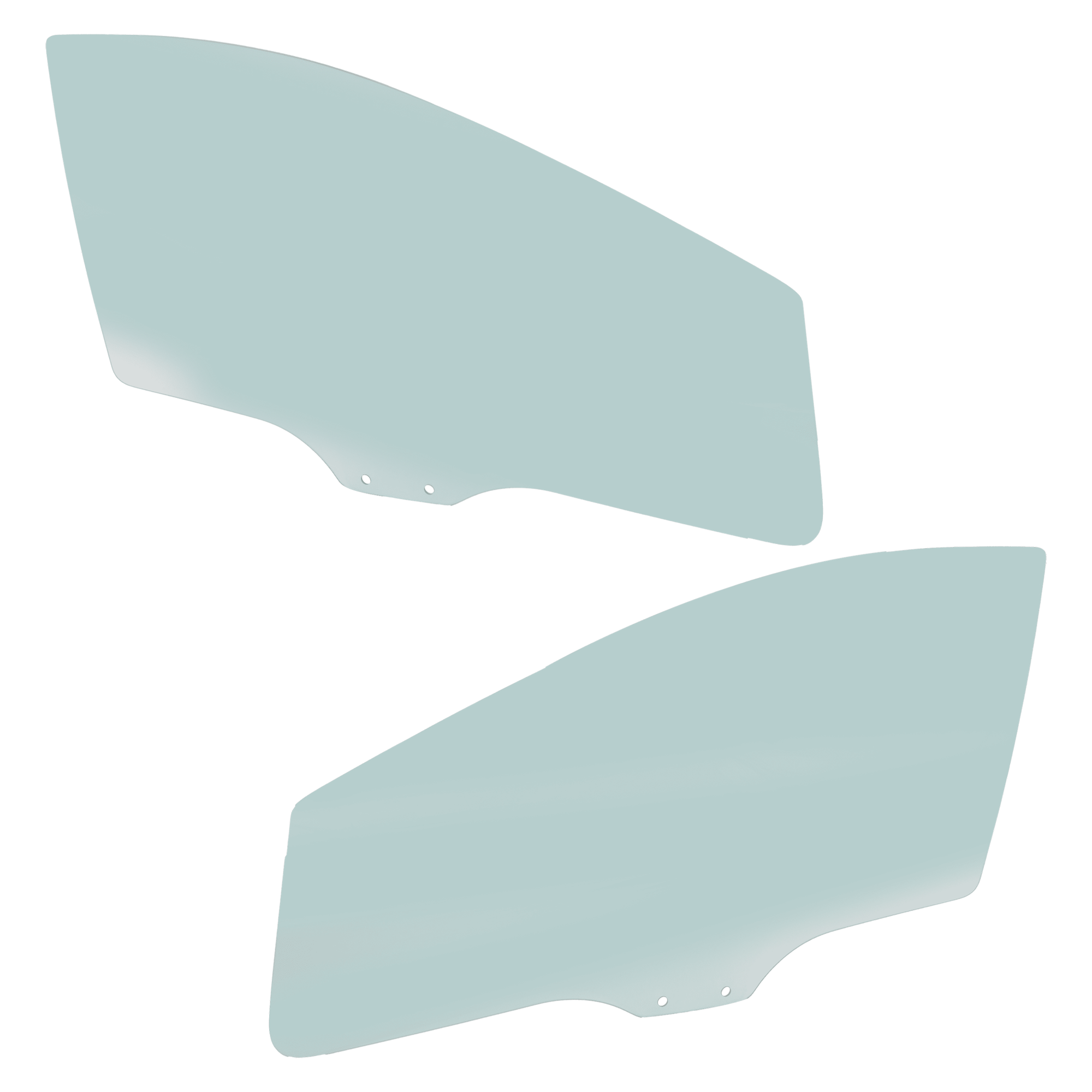 AM MAZDA 2-11-14 FRONT DOOR GLASS RH AND LH Green Tint SKU SET JRM48010041 OEM DF7158511B DF7159511B