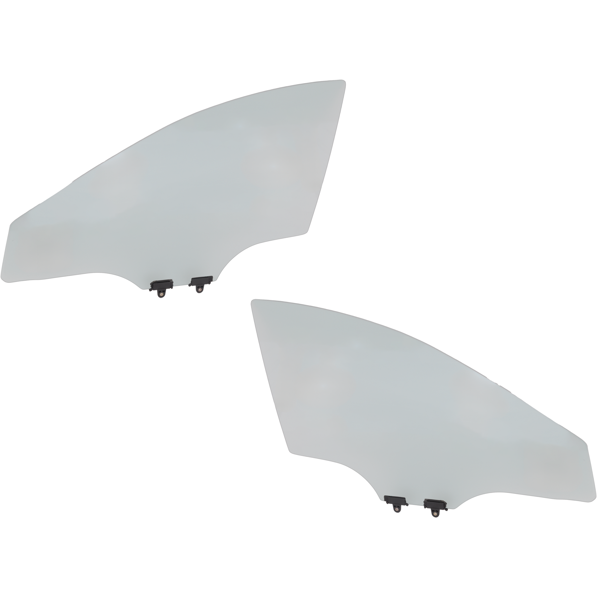 AM MAZDA 6-14-16 FRONT DOOR GLASS RH AND LH Green Tint w Solar w Clip SKU SET JRM48010053 OEM GHP958510B GHP959510B