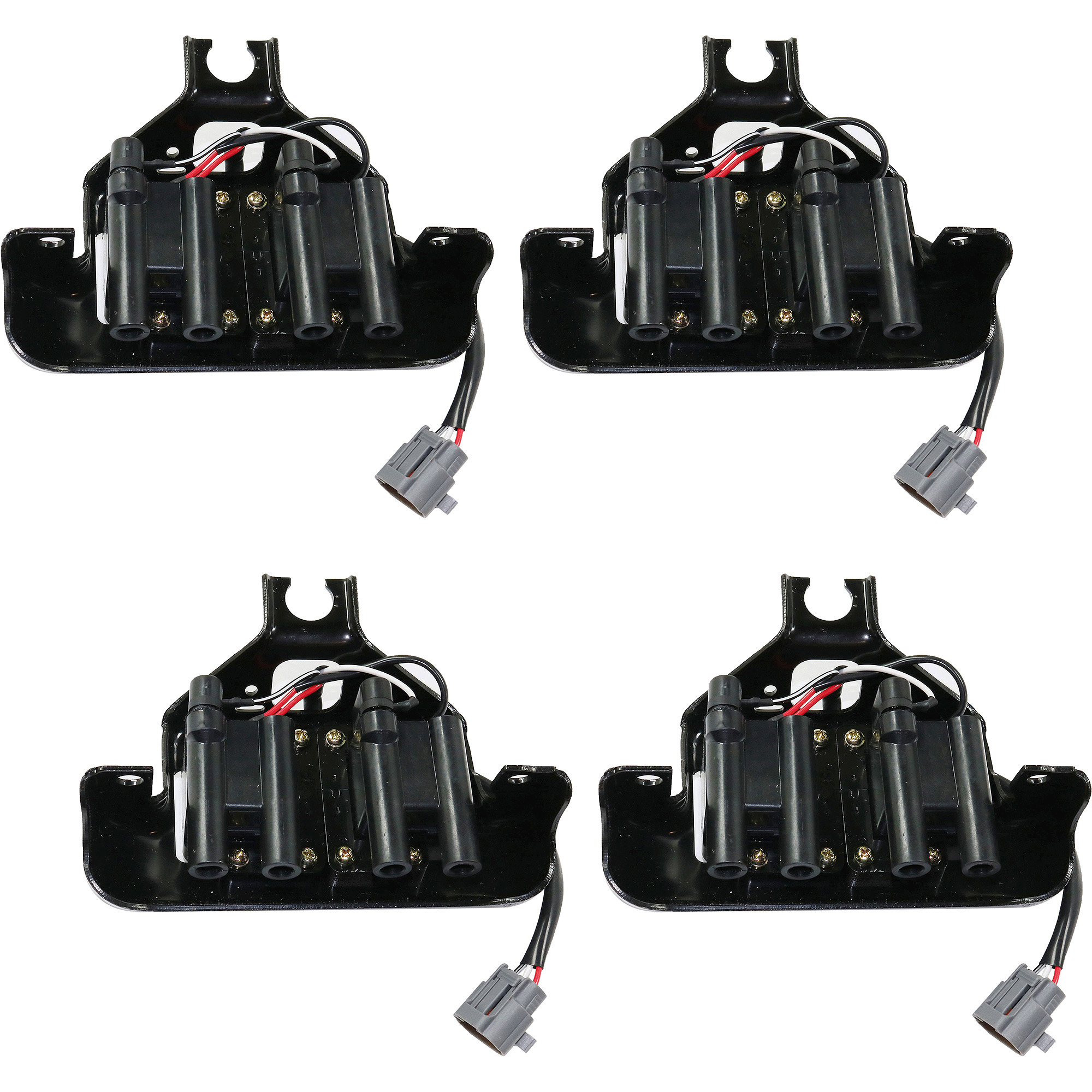 AM MIATA 90-93 IGNITION COIL 4 Cyl 1.6L eng. 3 Female Terminals Set of 4 SKU SET JRM50460004-4 OEM B61P1810XD