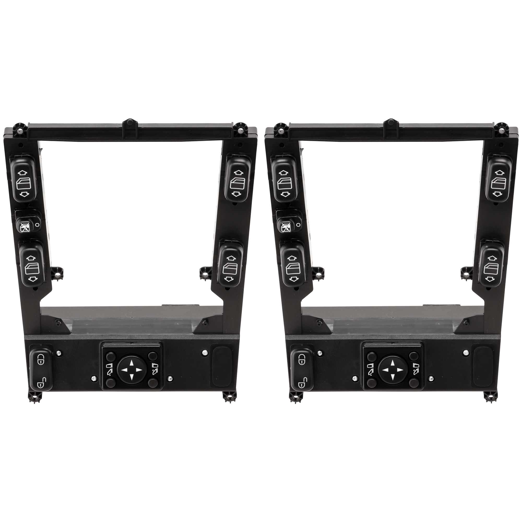 AM ML500 ML350-04-05 FRONT WINDOW SWITCH RH AND LH Black Plastic SKU SET JRM50520023-2 OEM 1638207110
