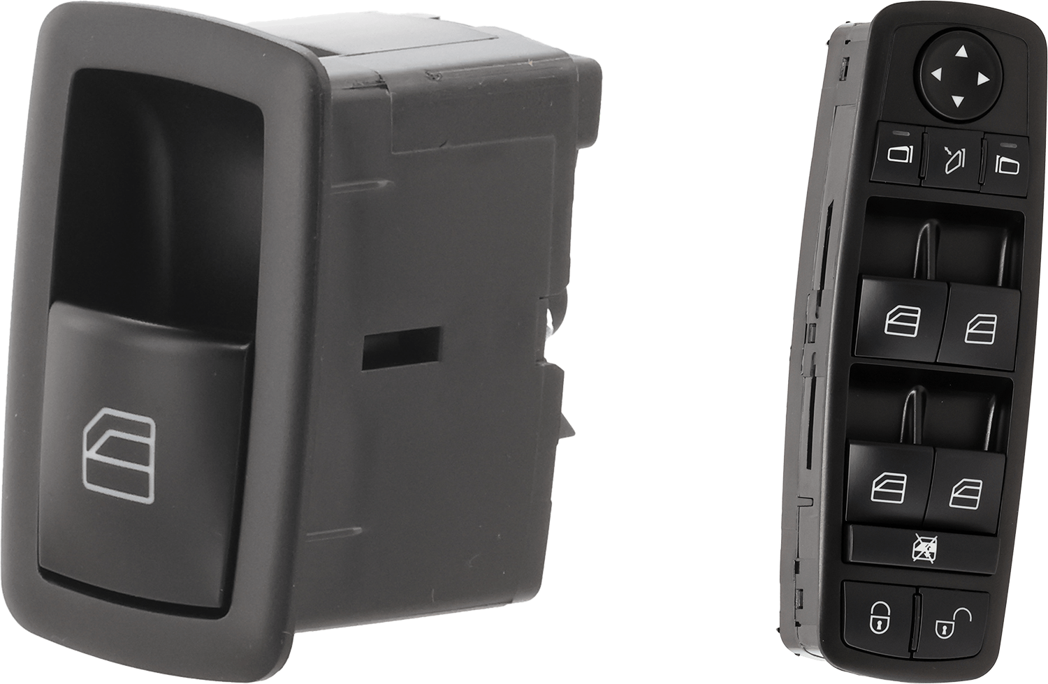 AM B200-06-11 FRONT OR REAR WINDOW SWITCH RH AND LH Black Plastic SKU SET JRM50520027 E