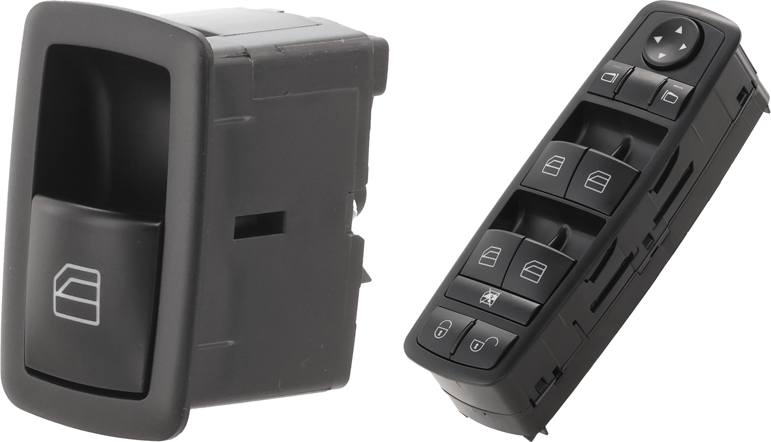 AM B200-06-10 FRONT OR REAR WINDOW SWITCH RH AND LH Black Plastic SKU SET JRM50520027 G