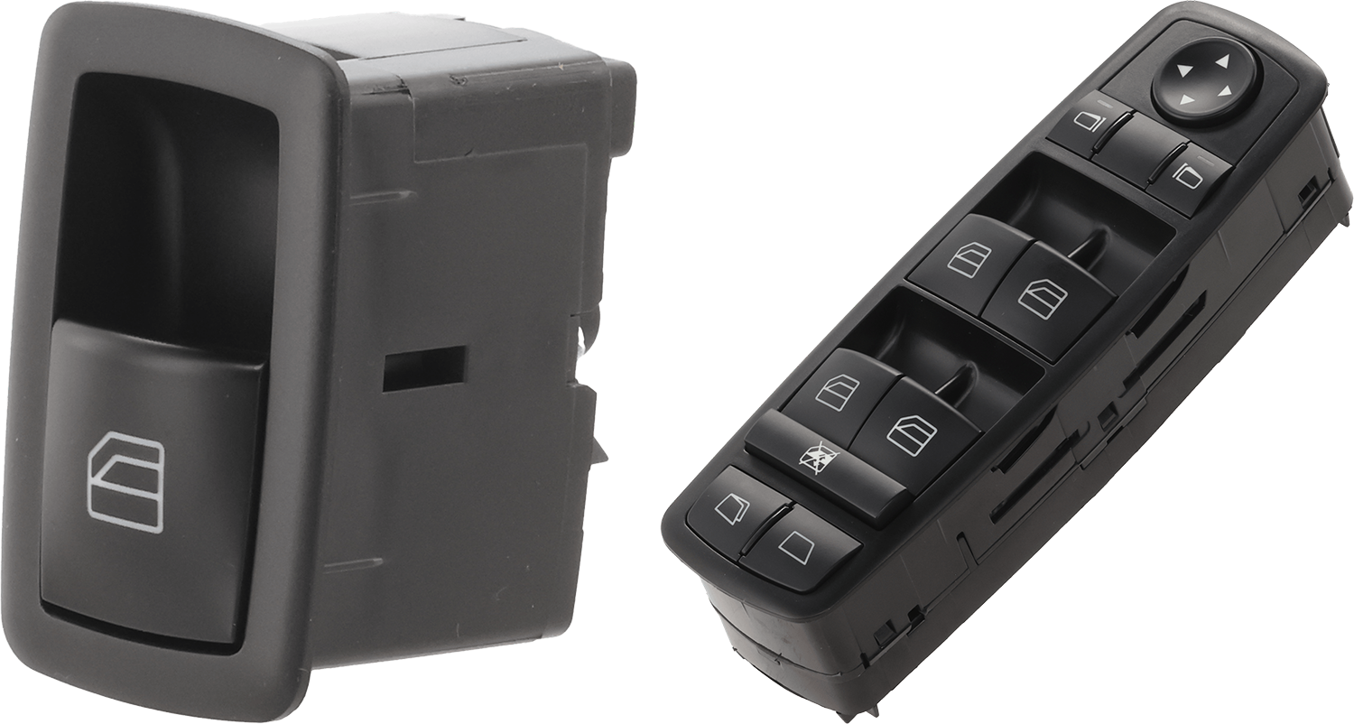 AM R350-06-10 GL450-07-12 FRONT OR REAR WINDOW SWITCH RH AND LH Black Plastic SKU SET JRM50520027 H