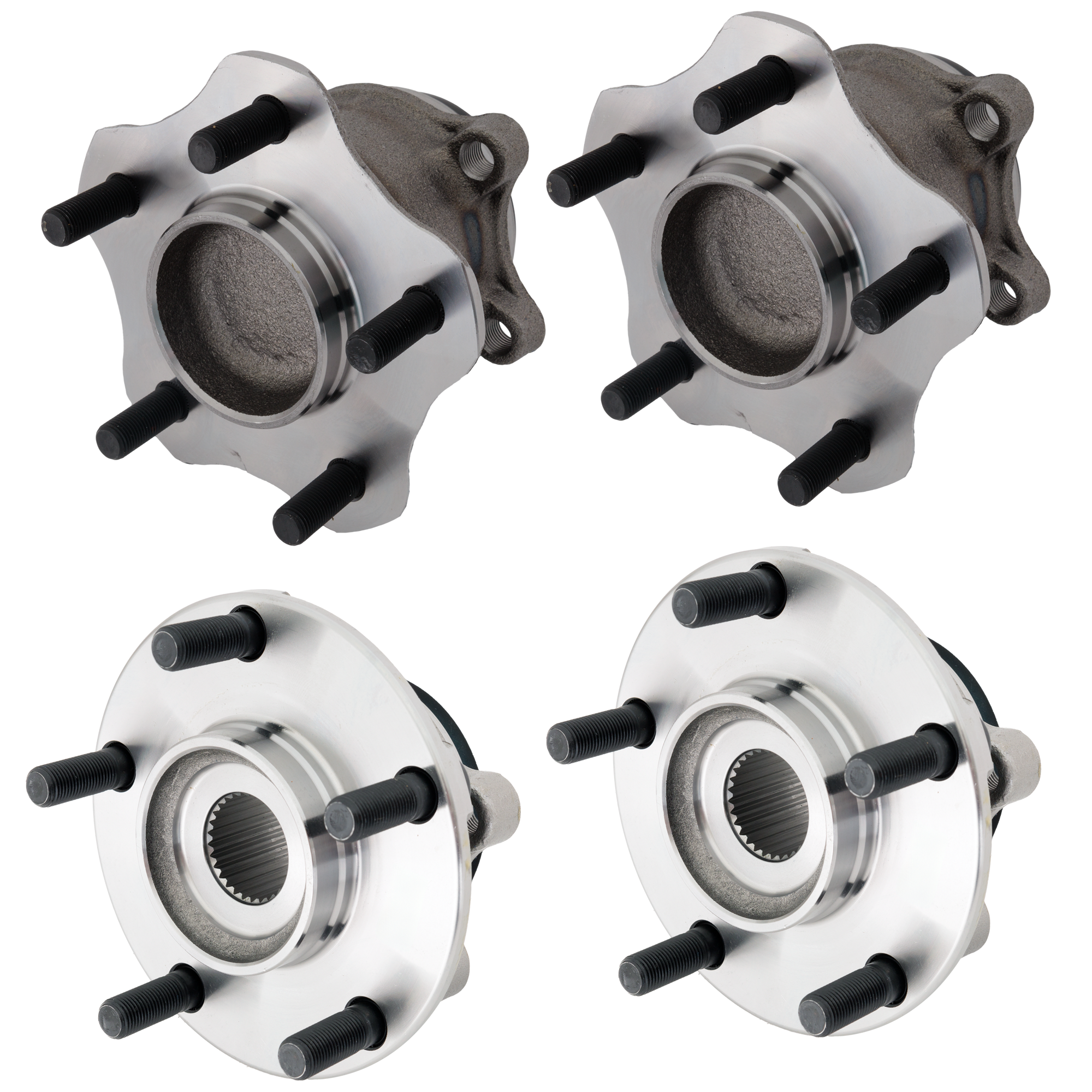 AM JUKE 11-17 FRONT AND REAR HUB ASSEMBLY RH AND LH SKU SET JRN28370001-4 B OEM 402023PU0A