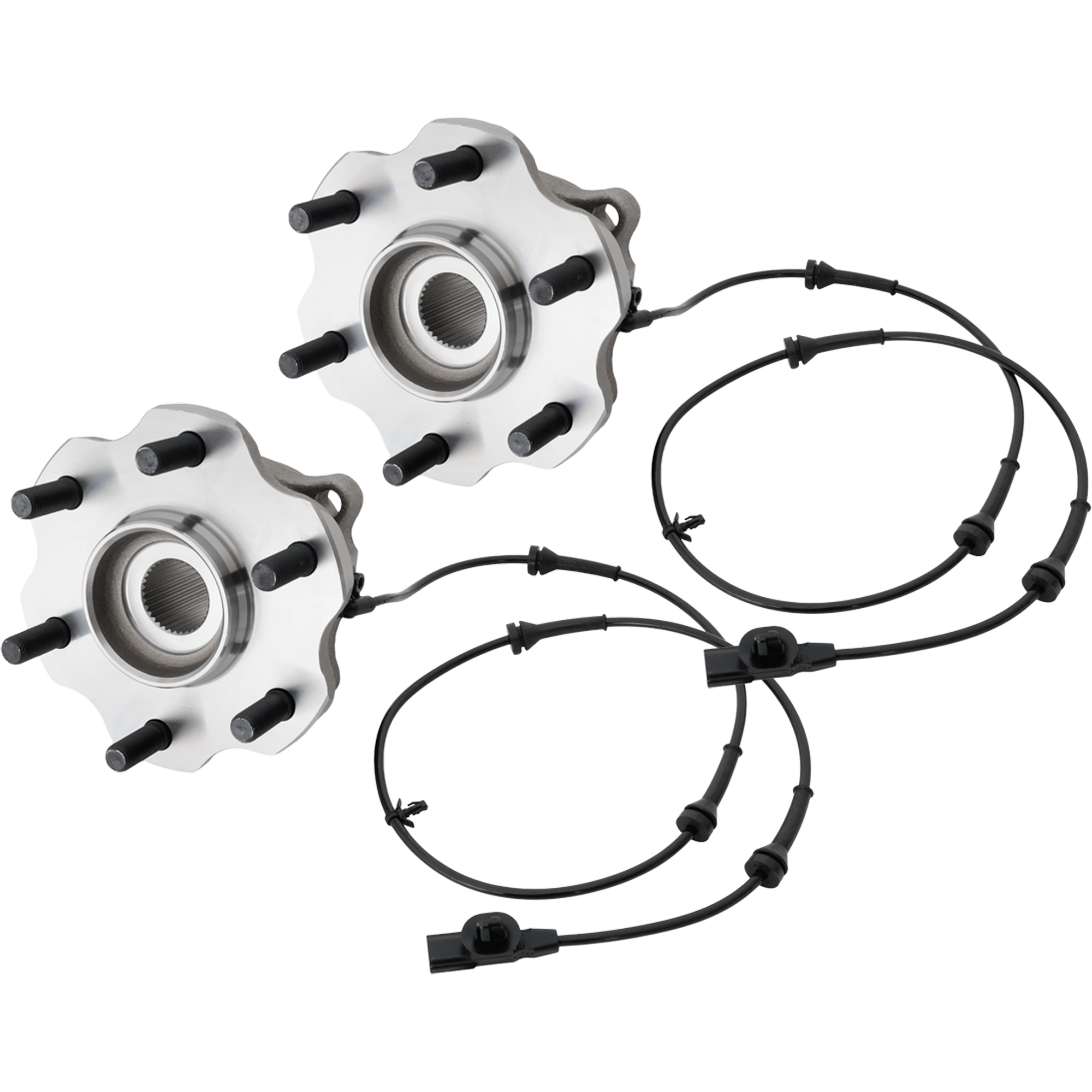 AM QX56-11-13 QX80-14-22 REAR HUB ASSEMBLY RH AND LH 6 Lugs 6 x 5.48 in. Bolt Pattern SKU SET JRN28590010-2