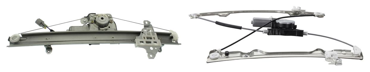 AM ROGUE 14-15 FRONT WINDOW REGULATOR RH AND LH Power w Motor SKU SET JRN46290003 Partslink NI1350164 OEM 807204BA1A 807304BA1A 80721JM0