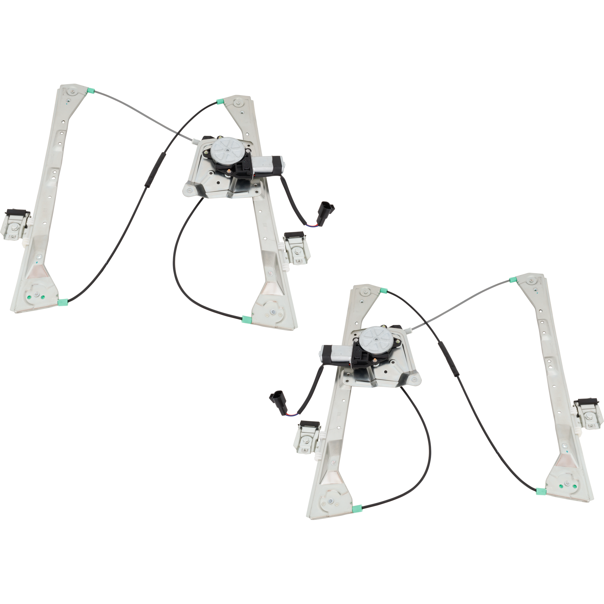 AM AZTEK 01-05 RENDEZVOUS 02-07 REAR WINDOW REGULATOR RH AND LH Power w Motor SKU SET JRP49170001 Partslink GM1550136 GM1551136 OEM 10311150-15911243-10311151-159