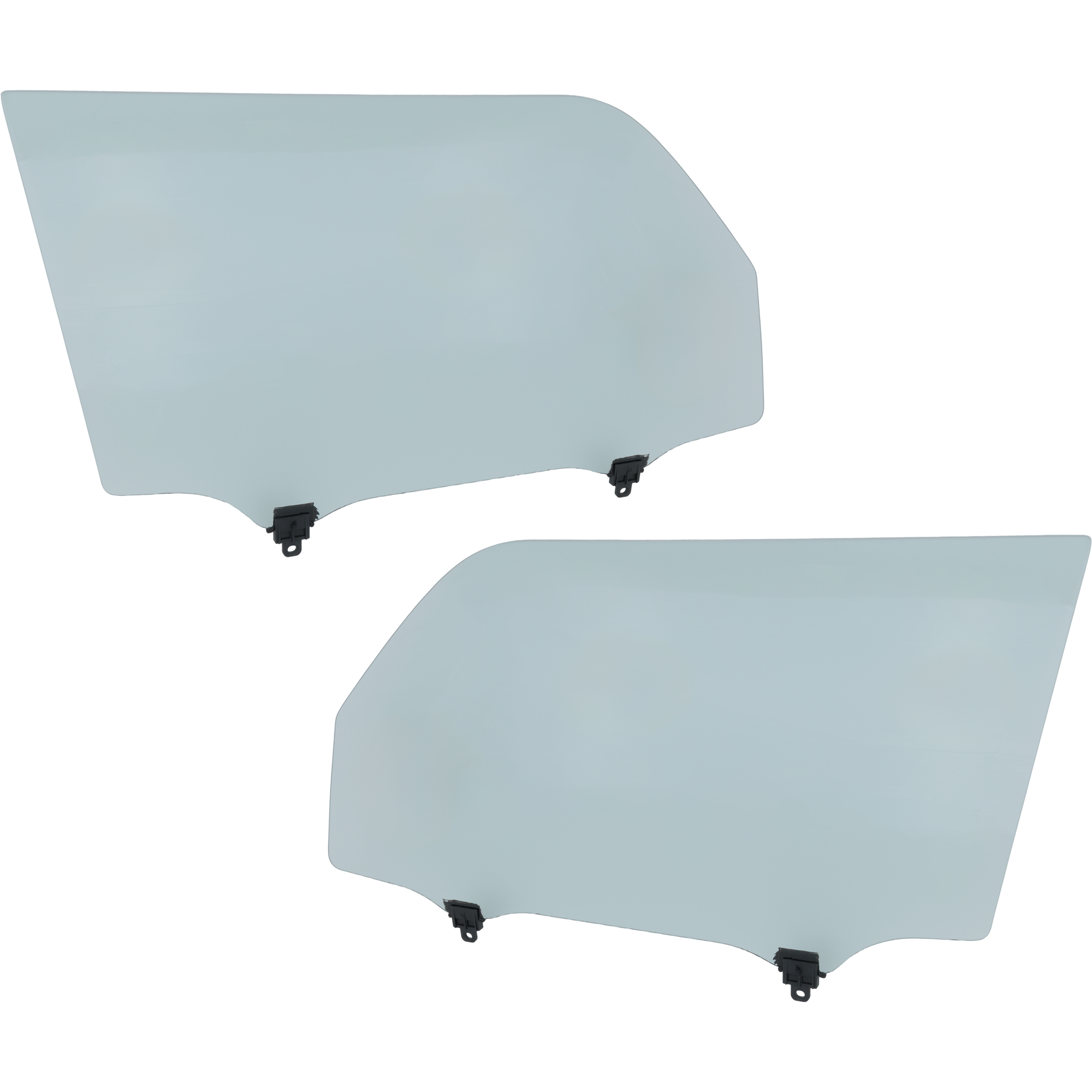 AM SCION XB 08-15 FRONT DOOR GLASS RH AND LH Green Tint w Solar Clip SKU SET JRS48010019 OEM 6810112B51-6810212B51