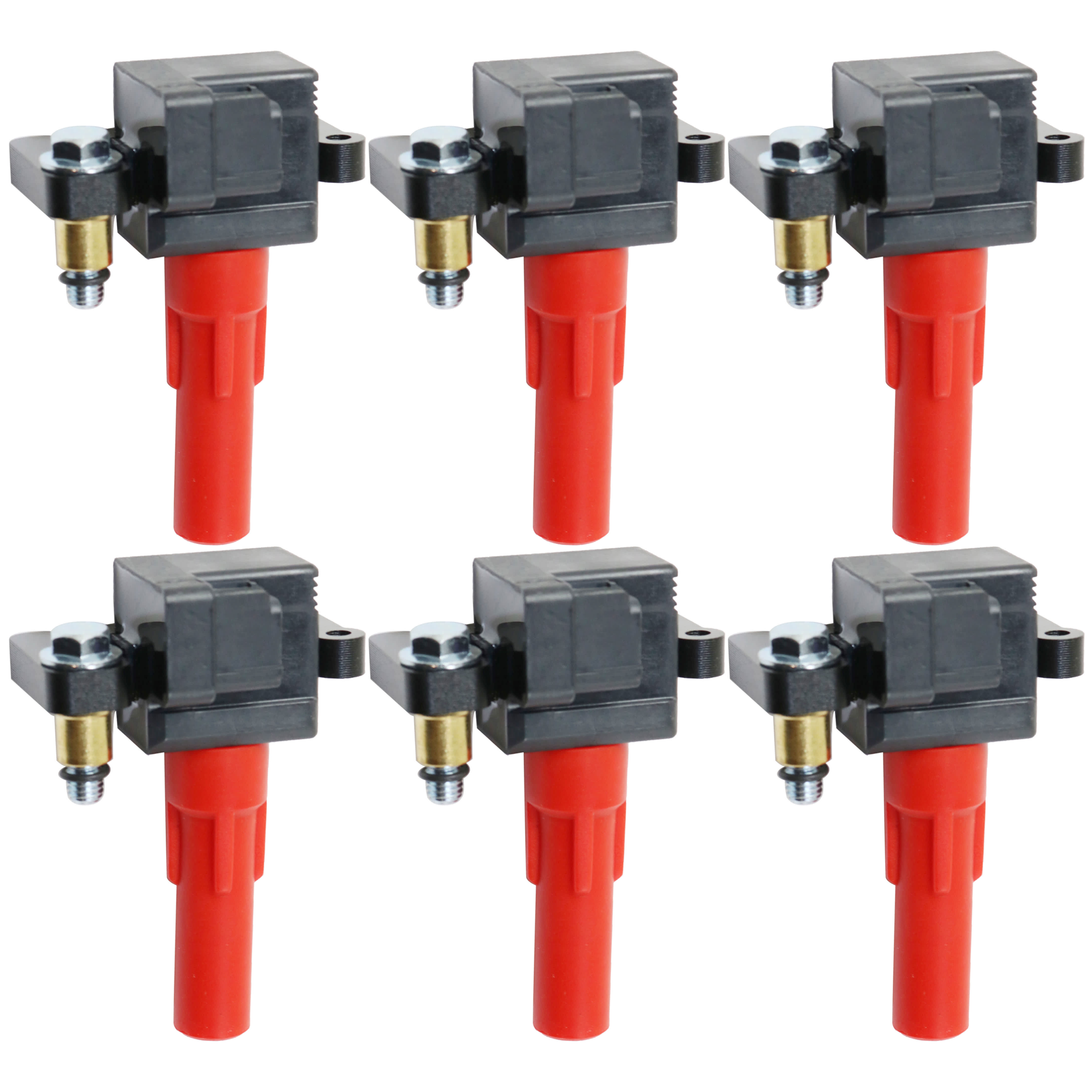 AM LEGACY OUTBACK 10-19 IGNITION COIL Set of 6 For 6 Cylinder 3.6L Eng. SKU SET JRS50460004-6 OEM 22433AA611-22433AA612