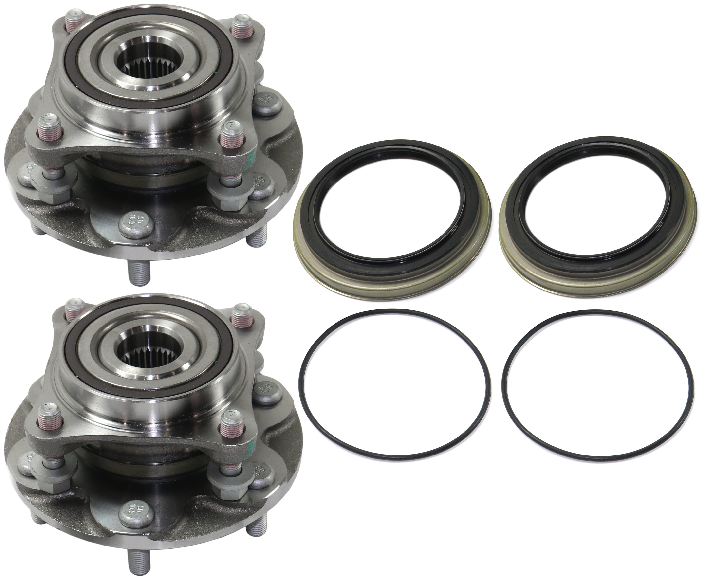 AM 4RUNNER 03-18 TACOMA 05-21 FRONT HUB ASSEMBLY RH AND LH 6 Studs 6 x 5.5 in. Bolt Pattern SKU SET JRT28370002-2