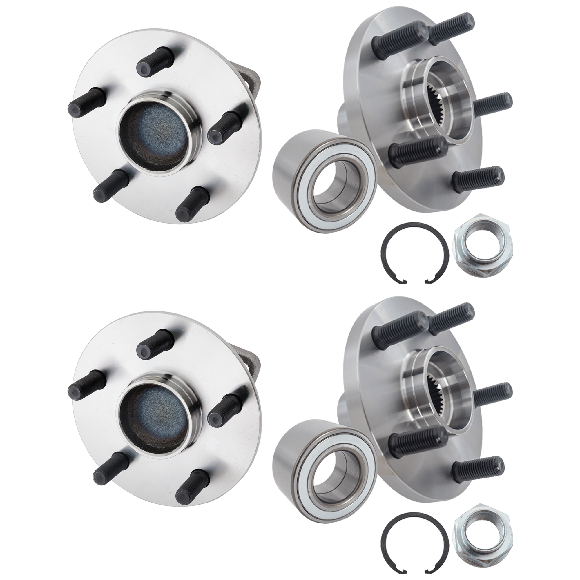 AM VIBE COROLLA MATRIX 03-08 REAR HUB ASSEMBLY RH AND LH SKU SET JRT28370007-4 F OEM 102503-512215-512217-516160-51