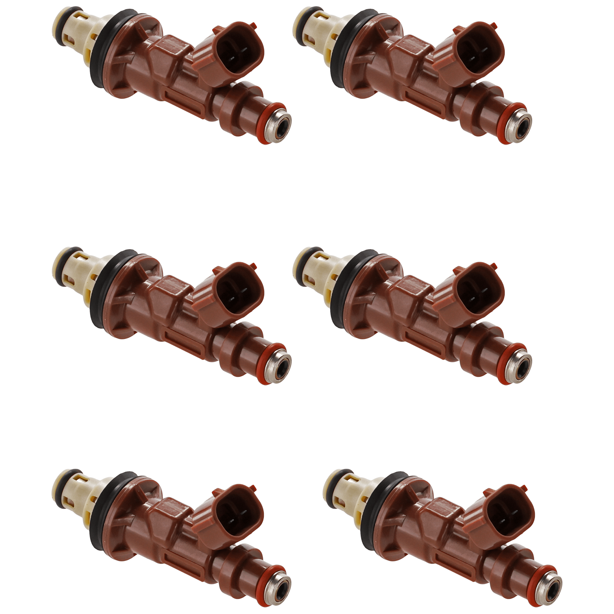 AM TACOMA 99-04 TUNDRA 00-04 FUEL INJECTOR GAS 3.4L Eng. 2 Male Blade Terminal Set of 6 SKU SET JRT31430006-6