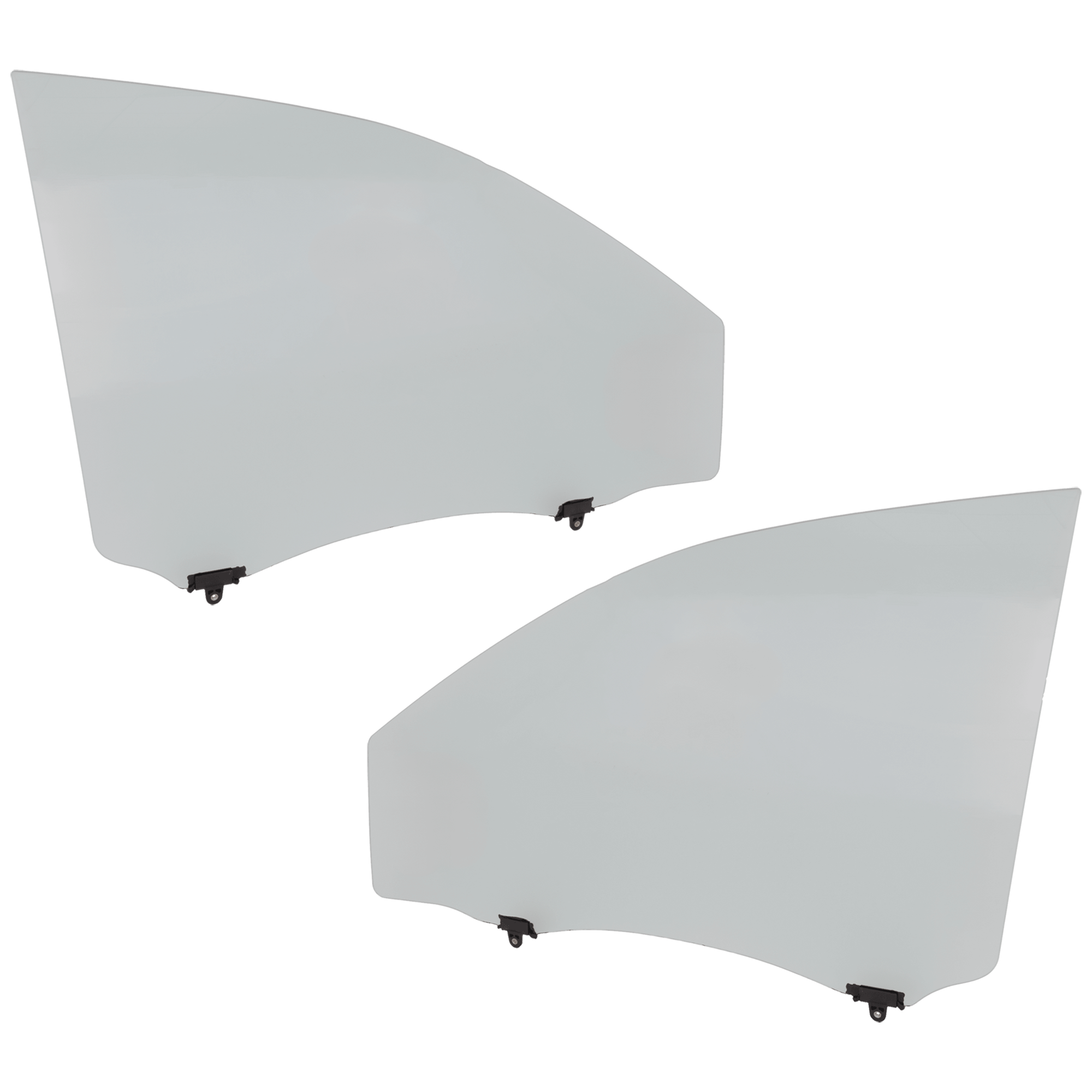 AM TOYOTA SIENNA 04-10 FRONT DOOR GLASS RH AND LH Green Tint w o Solar w Clip SKU SET JRT48010015 OEM 68101AE010-68102AE010
