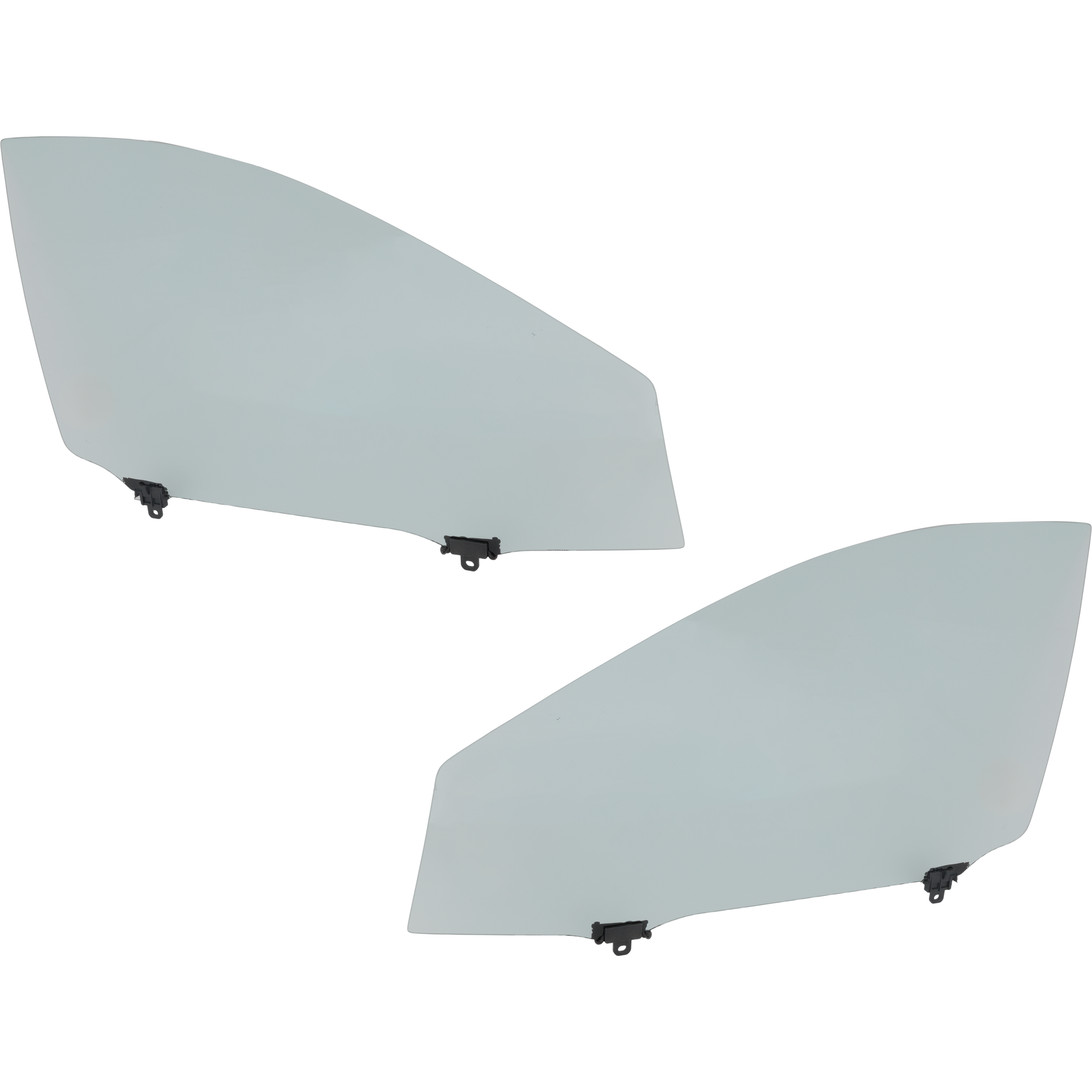 AM TOYOTA MATRIX 09-14 FRONT DOOR GLASS RH AND LH Green Tint w Solar Clip SKU SET JRT48010033 OEM 6810102271-6810202271