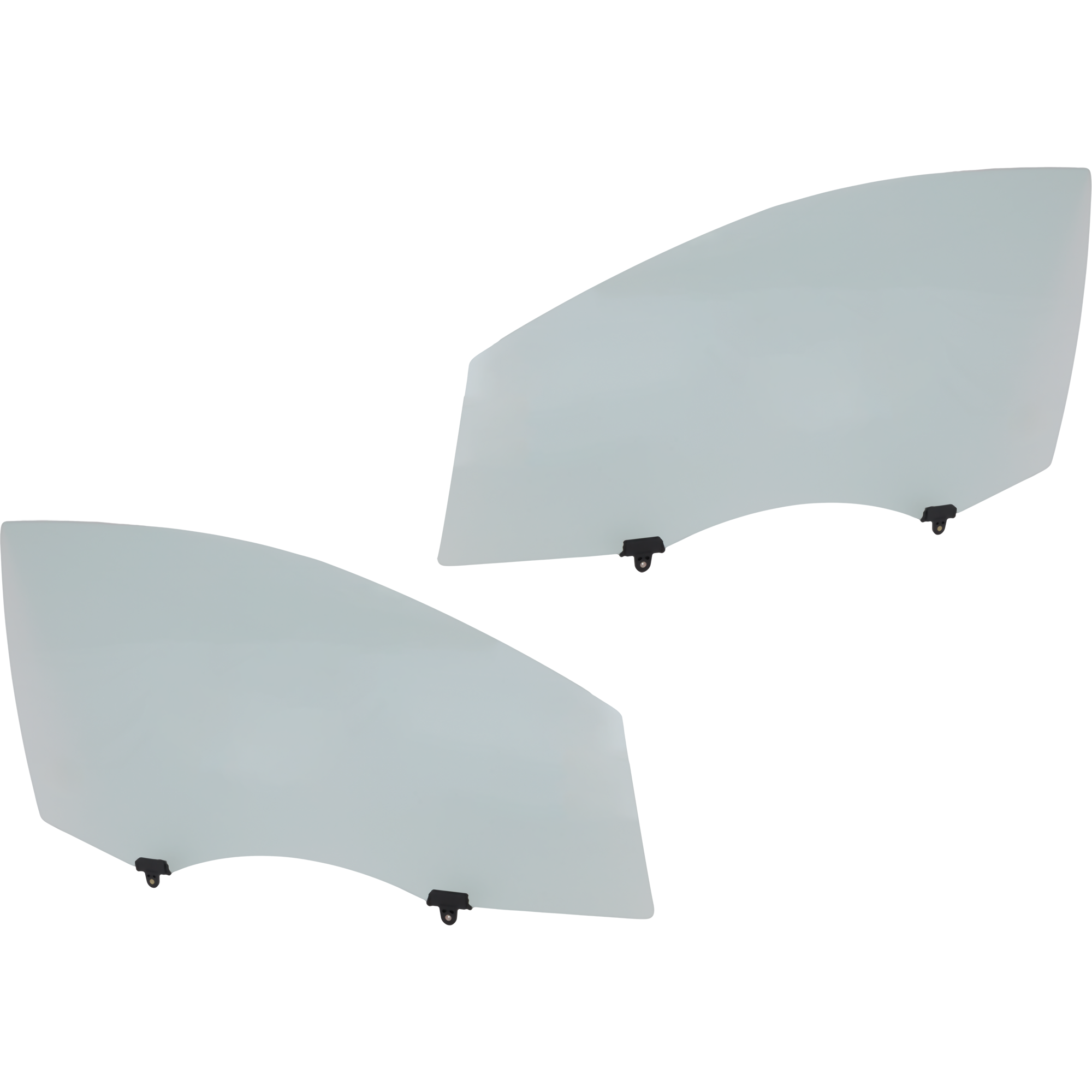 AM TOYOTA VENZA 09-13 FRONT DOOR GLASS RH AND LH Green Tint w Solar Clip To 6-12 SKU SET JRT48010035 OEM 681010T010-681020T010