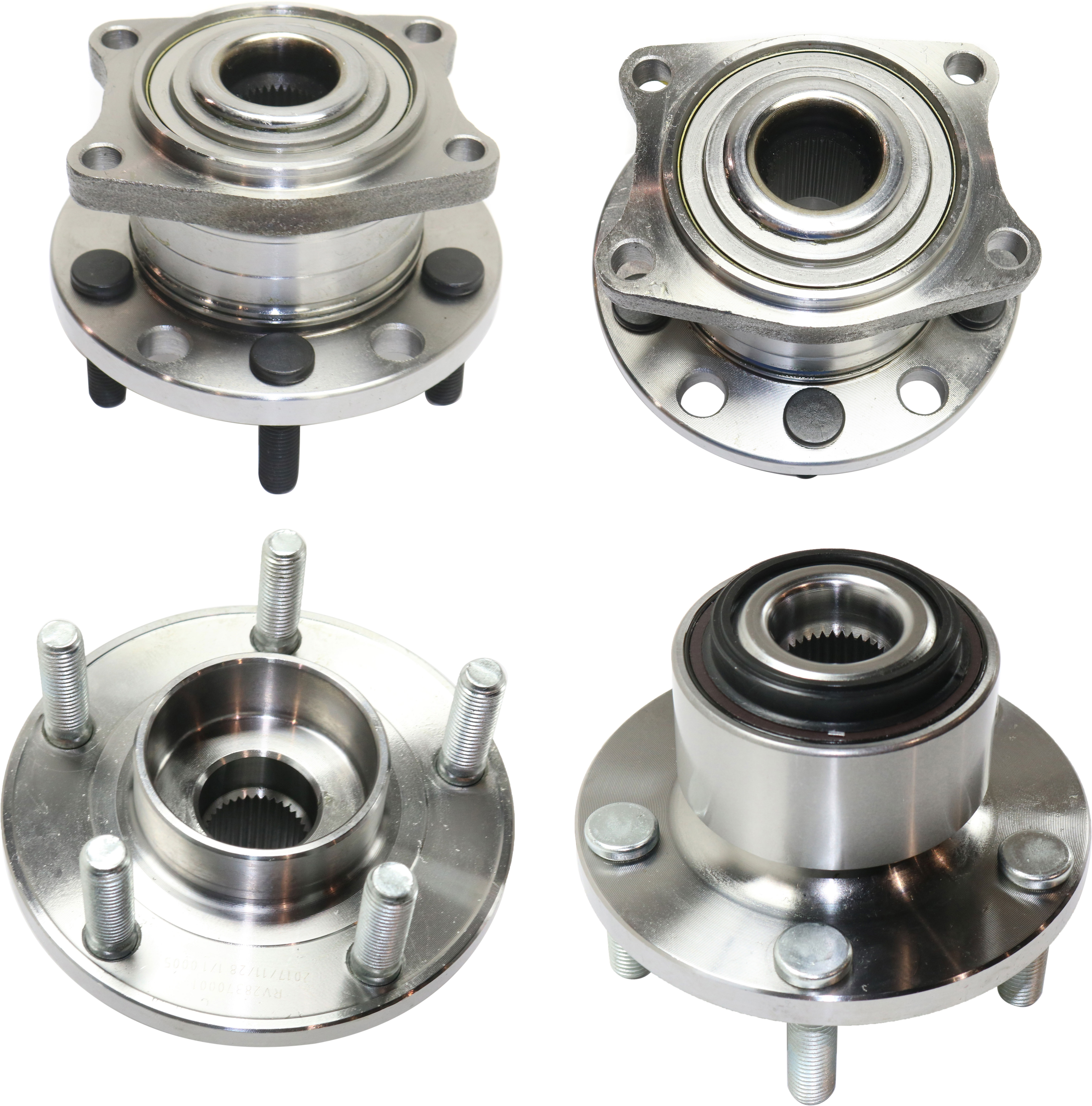 AM S40 V50-05-10 FRONT AND REAR HUB ASSEMBLY RH AND LH AWD SKU SET JRV28370001-4 A OEM 31277045-313406040