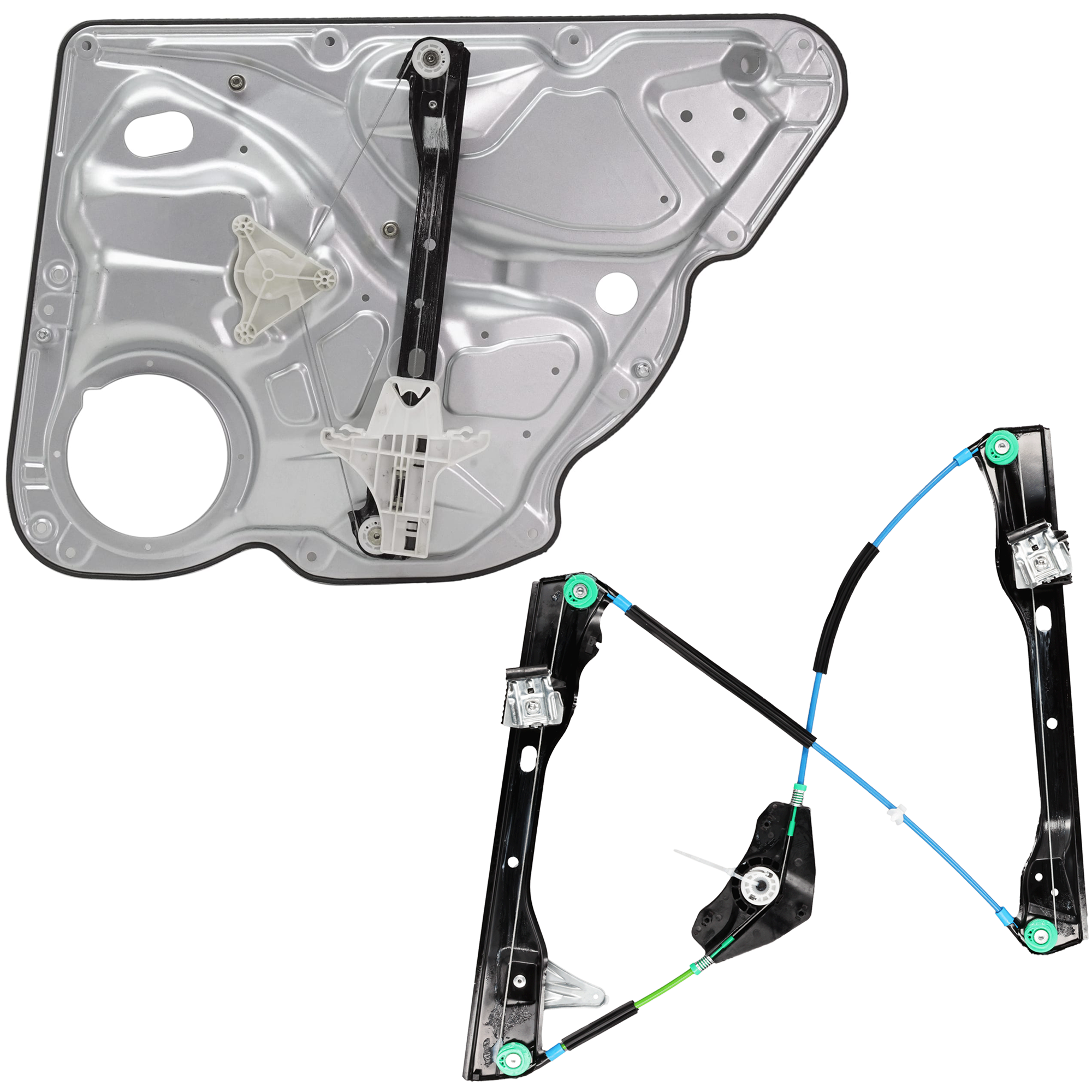 AM PASSAT 06-09 FRONT AND REAR WINDOW REGULATOR LH Power w o Motor and Panel SKU SET JRV46290004 OEM 3C1837461F 3C5839461G