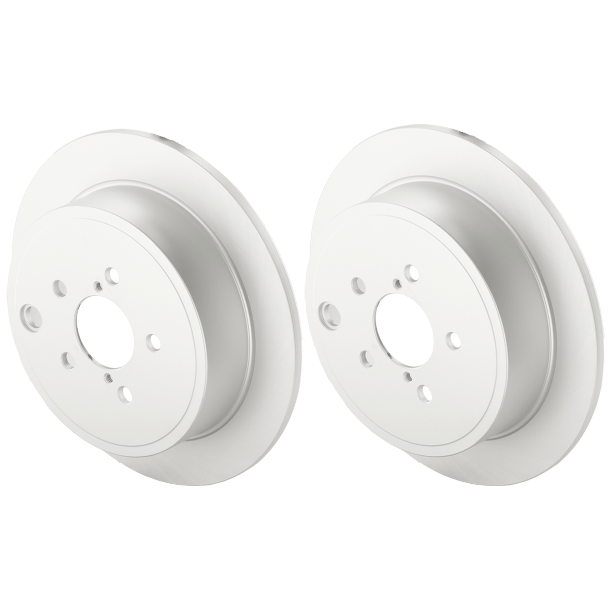 AM IMPREZA 08-14 OUTBACK 10-14 REAR BRAKE DISC RH AND LH Plain Surface G Coated Cast Iron Solid 5 Lugs SKU SET JS27110016G 2 OEM 26700FG000 PFM