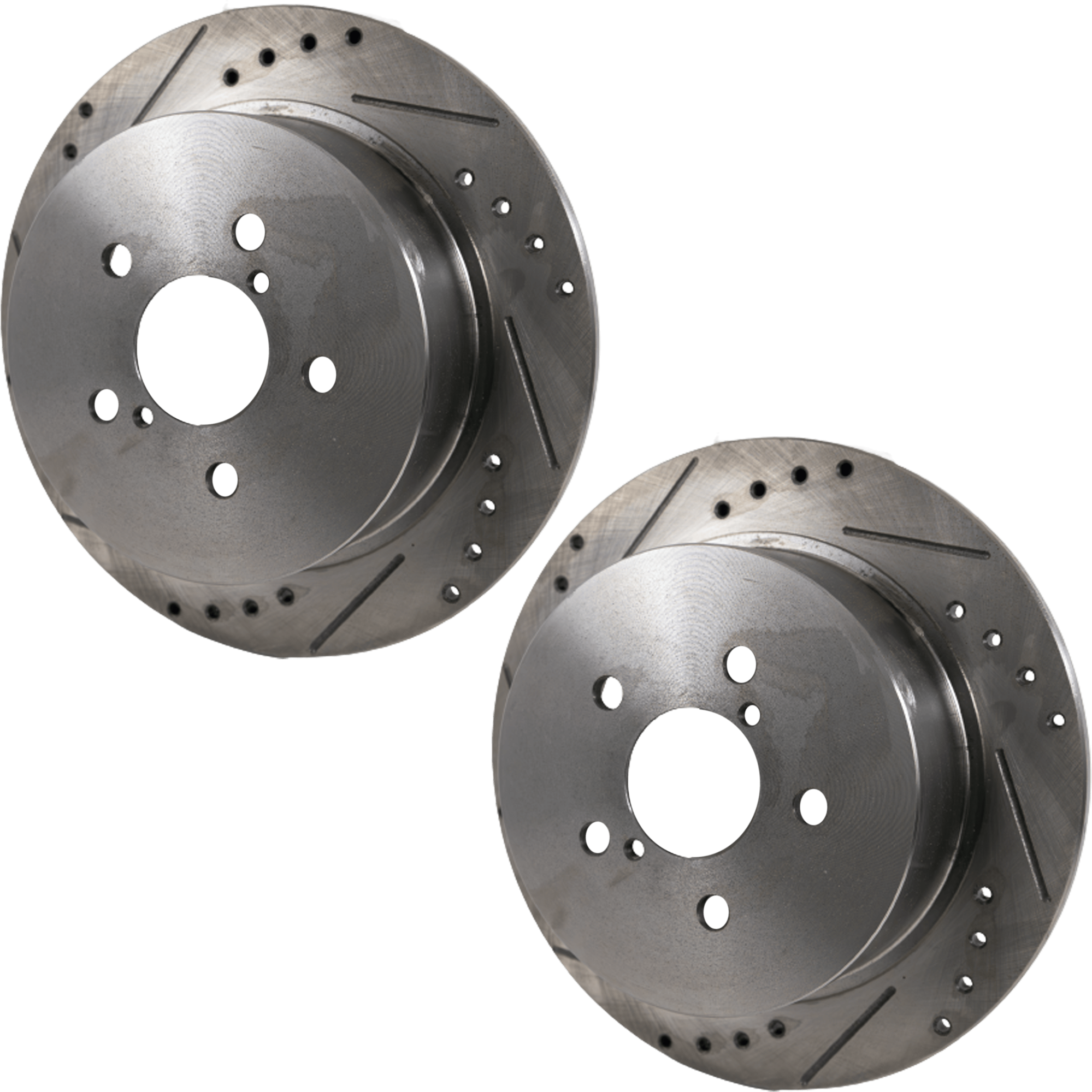 AM LEGACY OUTBACK 05-09 REAR BRAKE DISC RH AND LH Drilled and Slotted SKU SET JS27110022DRS2 OEM 31403-44323-0833079-900422-488