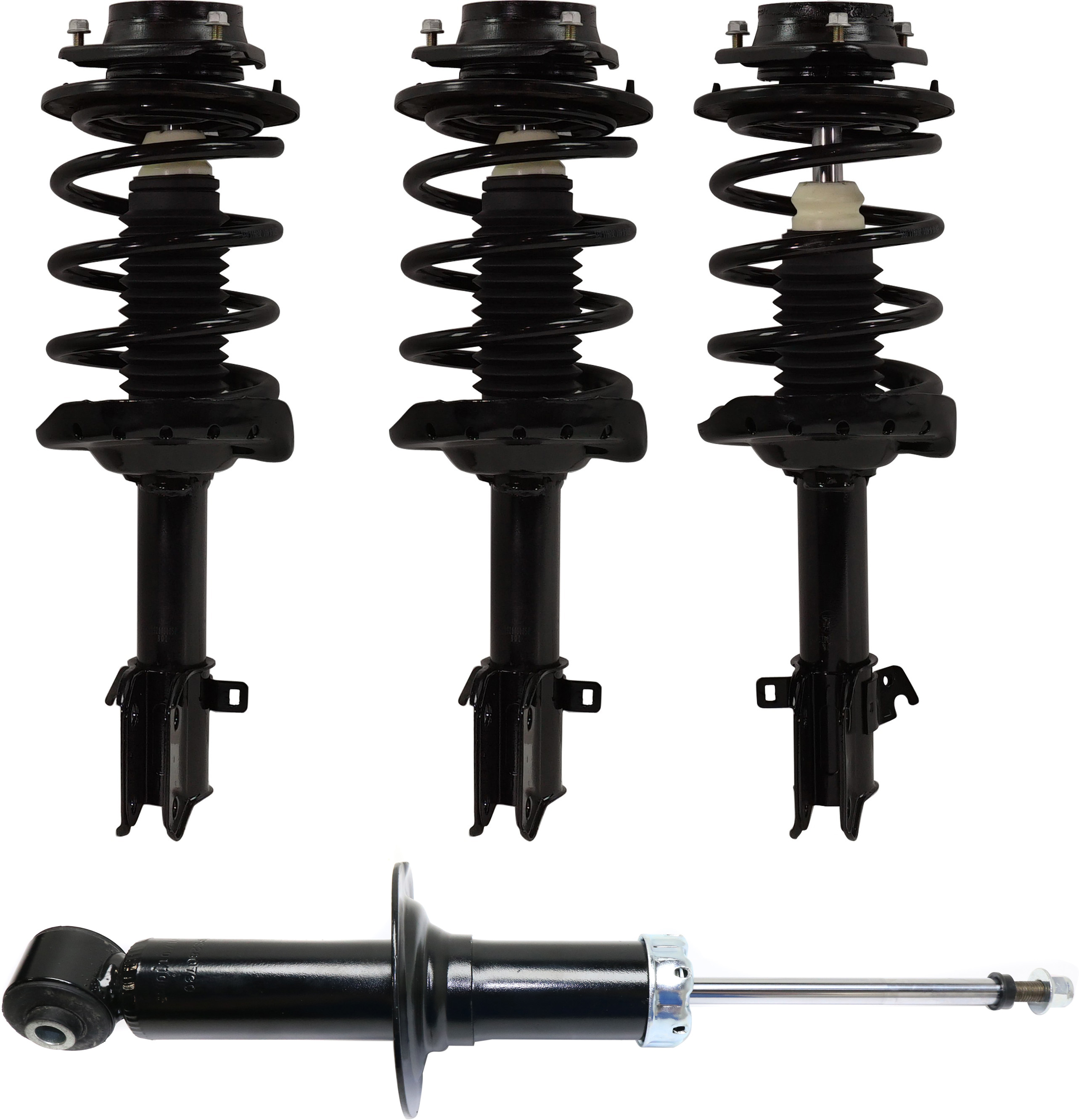 AM LEGACY 10-12 FRONT AND REAR SHOCK AND FULLY LOADED STRUT RH AND LH Set of 4 SKU SET JS28050059-4 OEM 20365AJ01A 20365AJ00B 2333438L