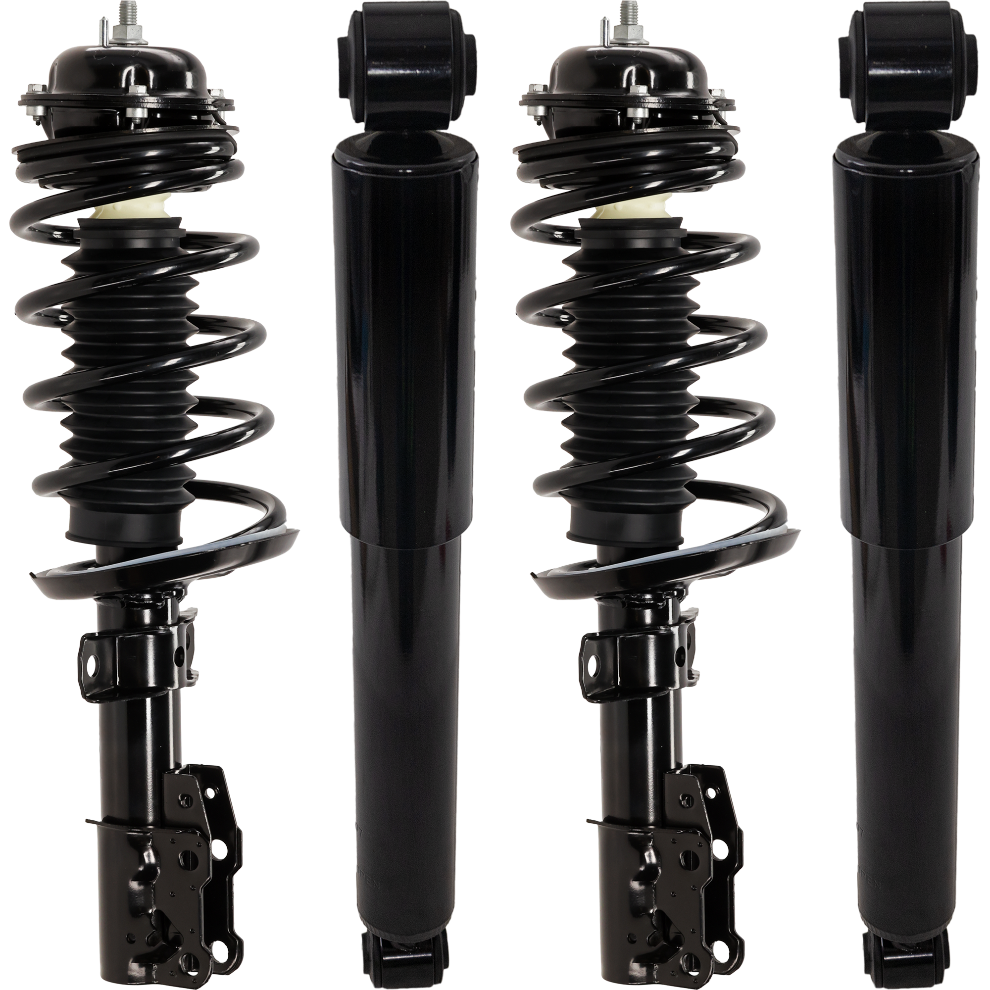 AM ION 03-07 FRONT AND REAR SHOCK AND FULLY LOADED STRUT RH AND LH Gas Charged Twin tube Set of 4 SKU SET JS280553-4 OEM 172203 G57100 LS3380781B 13332