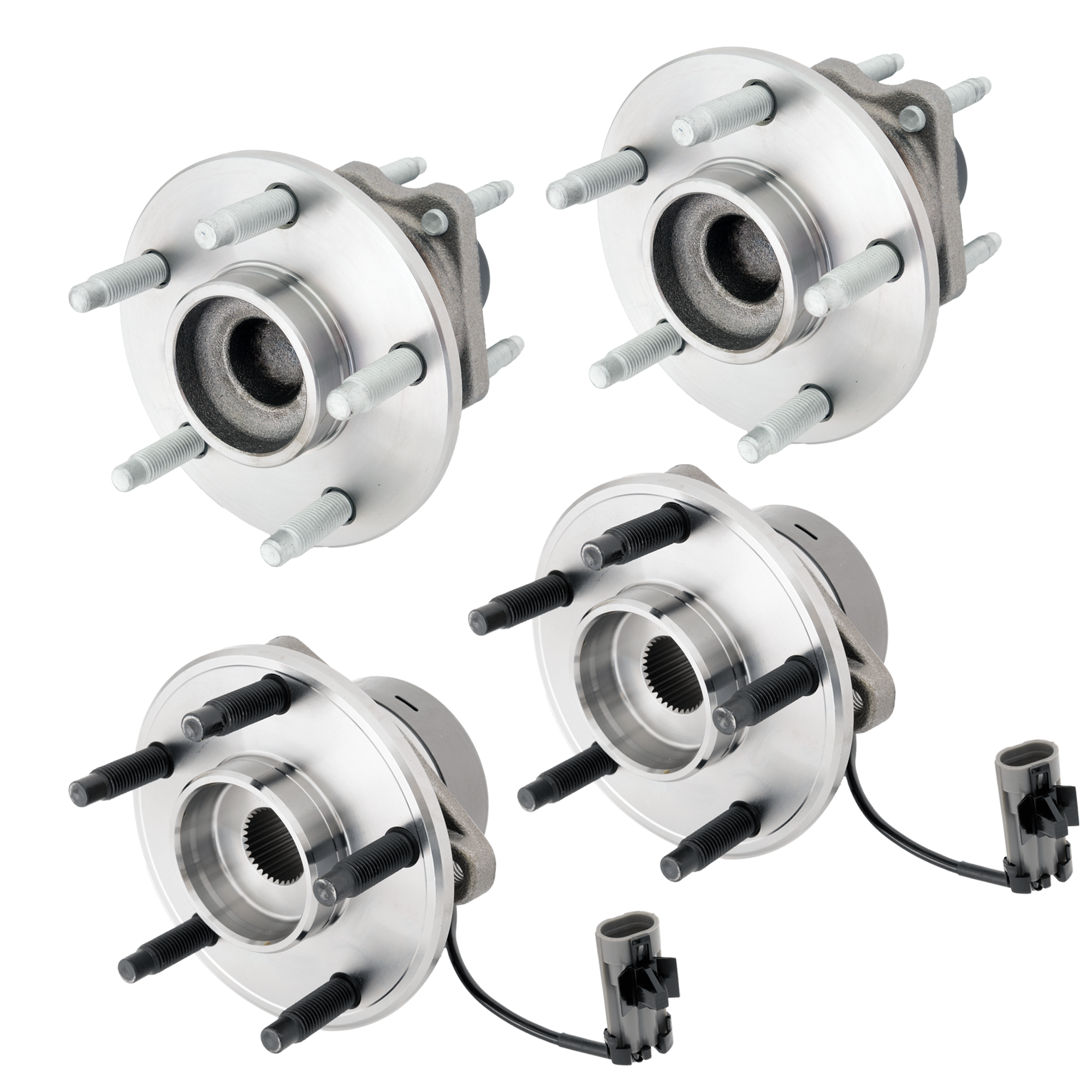 AM ION 04-07 COBALT 05-10 FRONT AND REAR HUB ASSEMBLY RH AND LH 5 Studs SKU SET JS283703-4 OEM 15889806-22715554