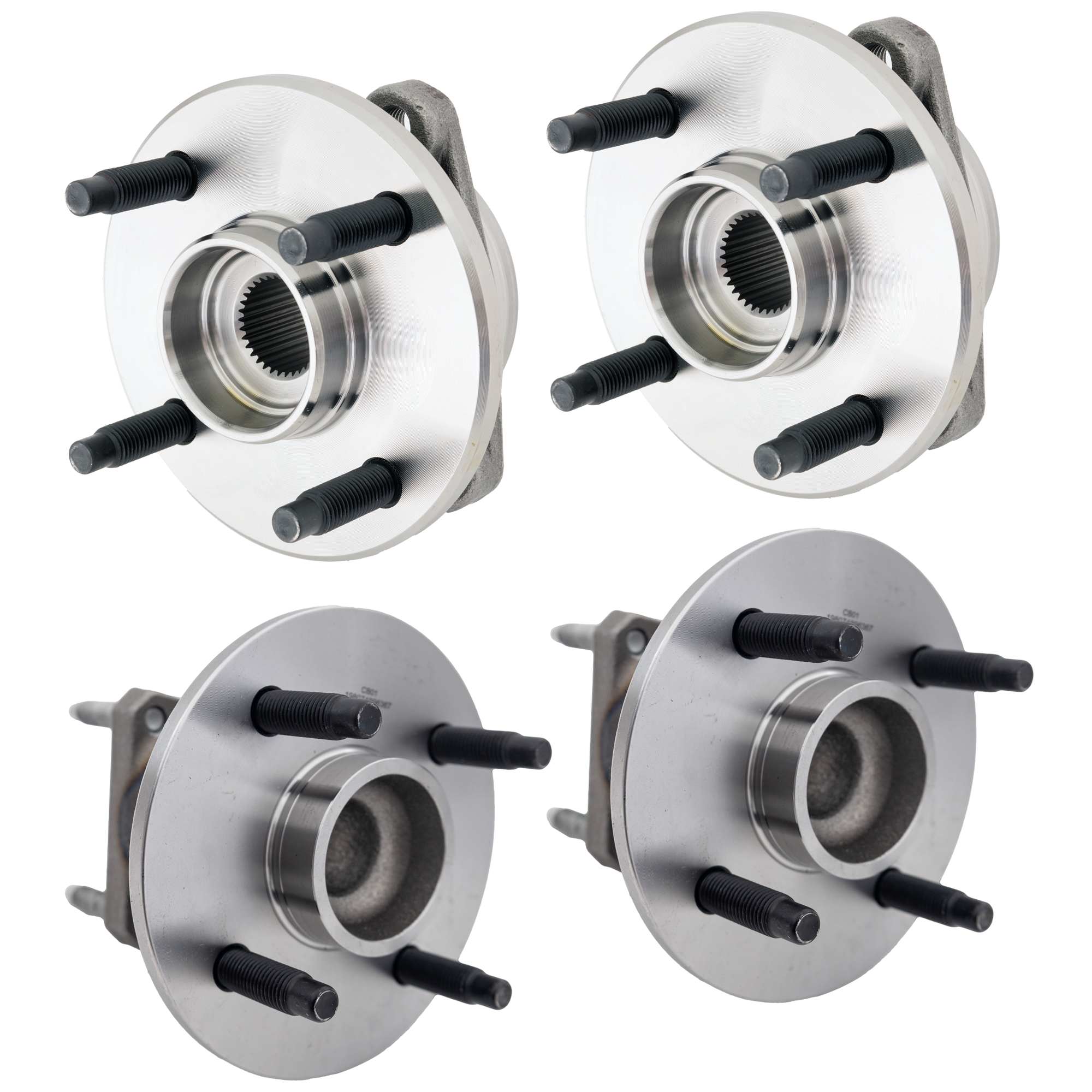 AM COBALT 05-10 G5-07-09 ION 03-07 FRONT AND REAR HUB ASSEMBLY RH AND LH SKU SET JS283704-4 OEM 22701520-512248-712248-4056201