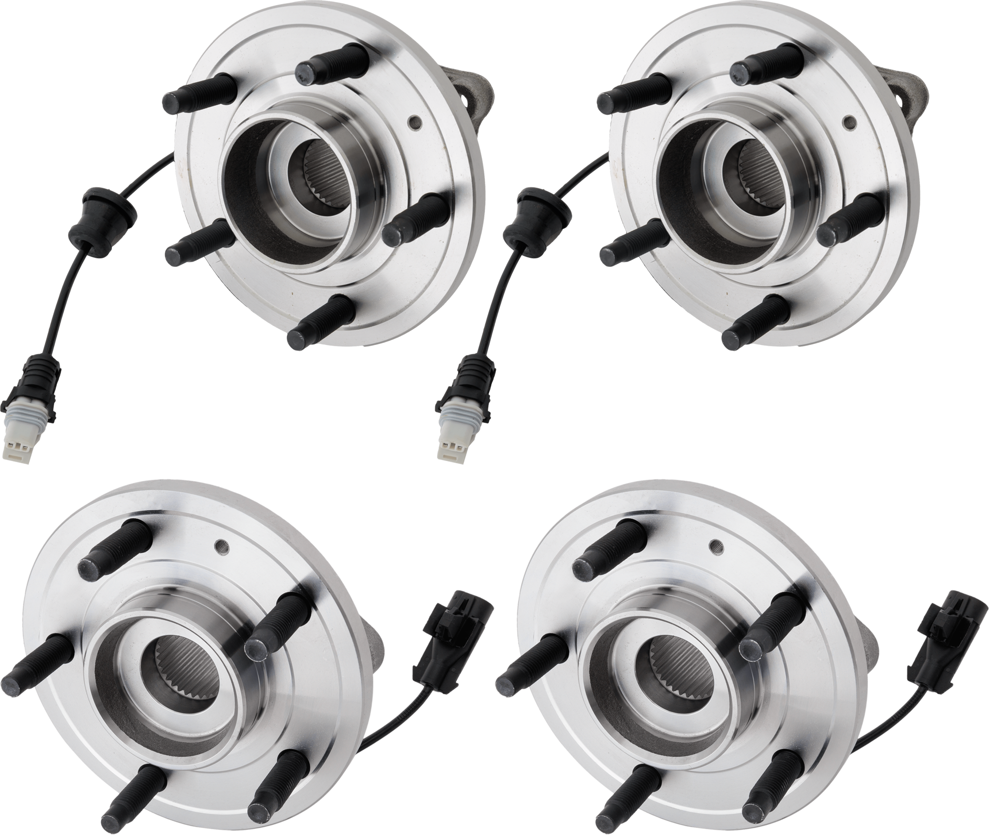 AM CAPTIVA SPORT 12-15 EQUINOX 07-09 VUE 08-10 FRONT AND REAR HUB ASSEMBLY RH AND LH 5 Lugs 5 x 4.5 in. Bolt Pattern SKU SET JS283709-4 OEM 102275-512358-516302-7300385-1
