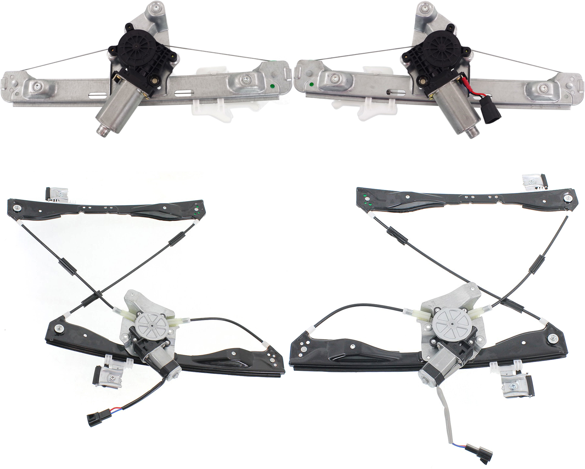 AM MALIBU 08-12 FRONT AND REAR WINDOW REGULATOR RH AND LH Sedan SKU SET JS462927-4 Partslink GM1350213 GM1351213 GM1550138 GM1551138 OEM 20774634-20774635-25943967-259