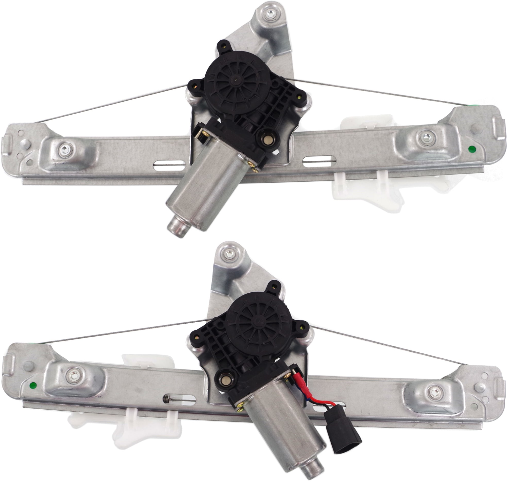 AM AURA 07-09 REAR WINDOW REGULATOR RH and LH Power w Motor 4 Door SKU SET JS491725 Partslink GM1550138 GM1551138 OEM 20774634-20774635