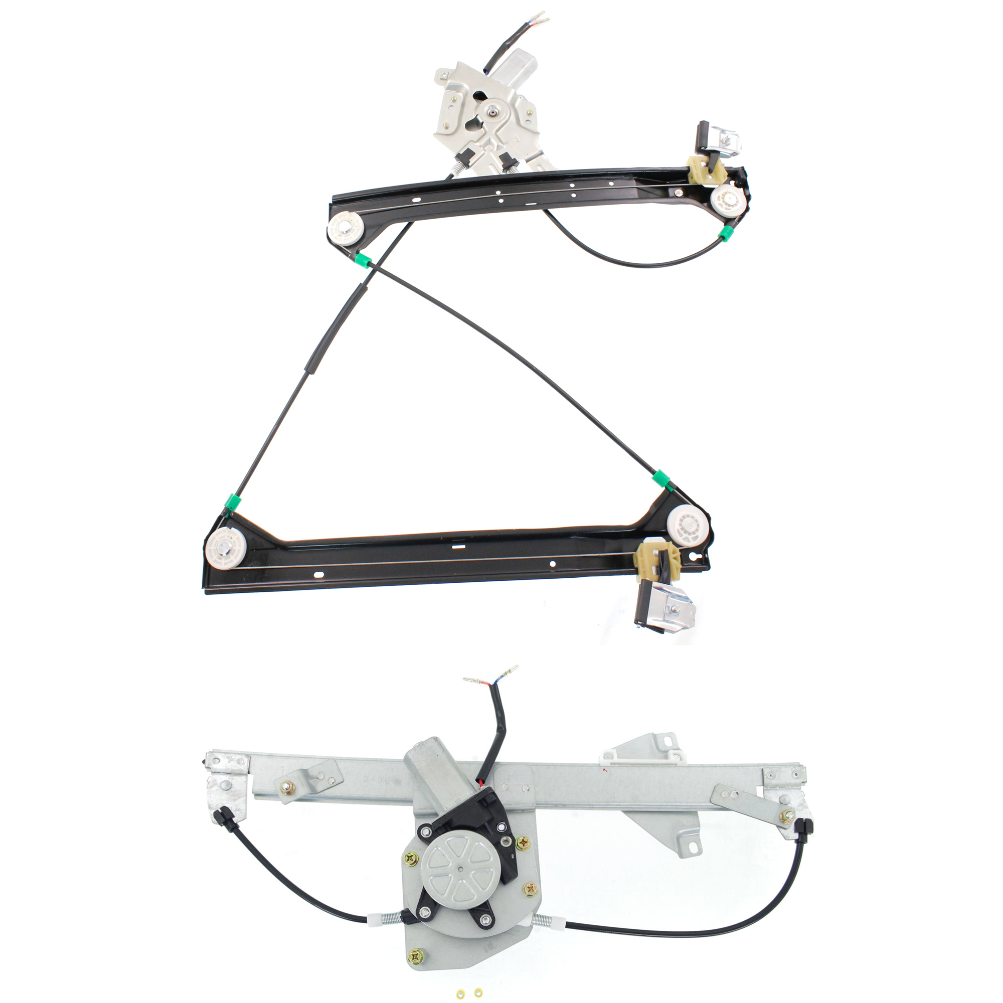 AM SAAB 9-3-03-07 FRONT AND REAR WINDOW REGULATOR RH Power w Motor w o Finger Protection Sedan Wagon SKU SET JS491729 A OEM 12755684-12793731 PFM