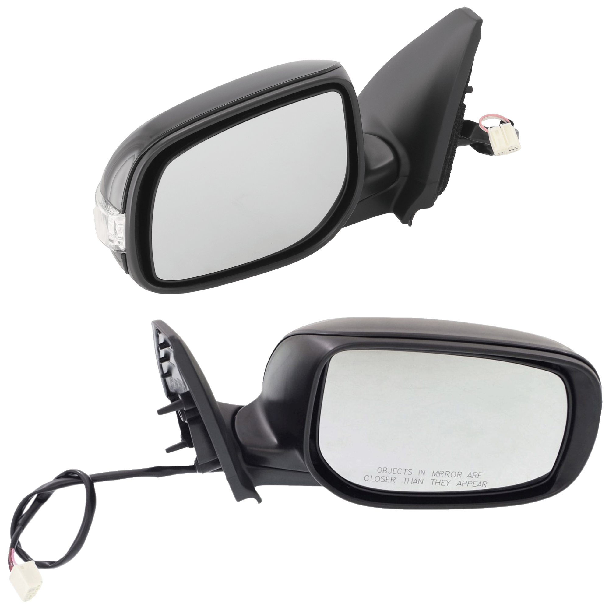 AM TC 11-16 MIRROR RH AND LH Power Manual Folding Non Heated Paintable w Signal Light Code 202 SKU SET JSC14ER S Partslink SC1320105 SC1321105 OEM 8791021200 PFM 8794021200 PFM