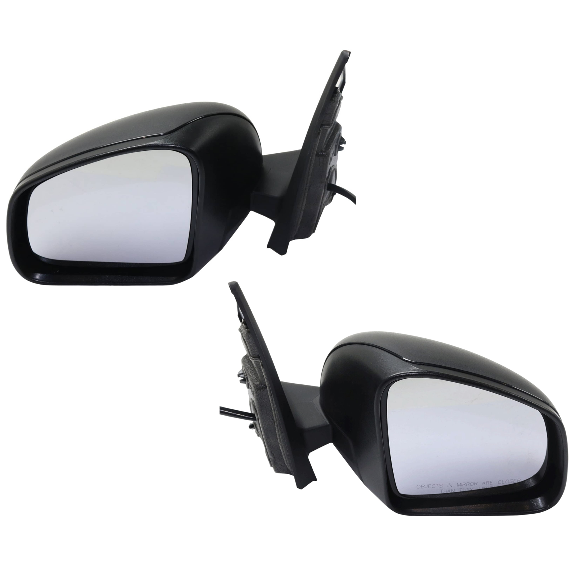 AM FORTWO 16-18 MIRROR RH AND LH Power Manual Folding Heated Textured Convertible Coupe SKU SET JSM02ER Partslink SM1320102 SM1321102 OEM A4538116600 PFM A4538116900 PF