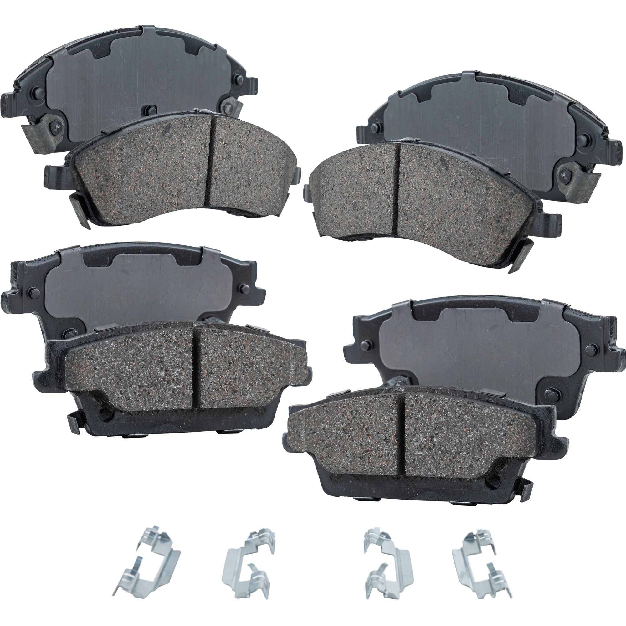 AM CTS 06-07 SRX 04-09 FRONT AND REAR BRAKE PAD SET 4 Wheel Set SKU SET JSSCP1019-4 OEM 18047757-18047758-89047757-890