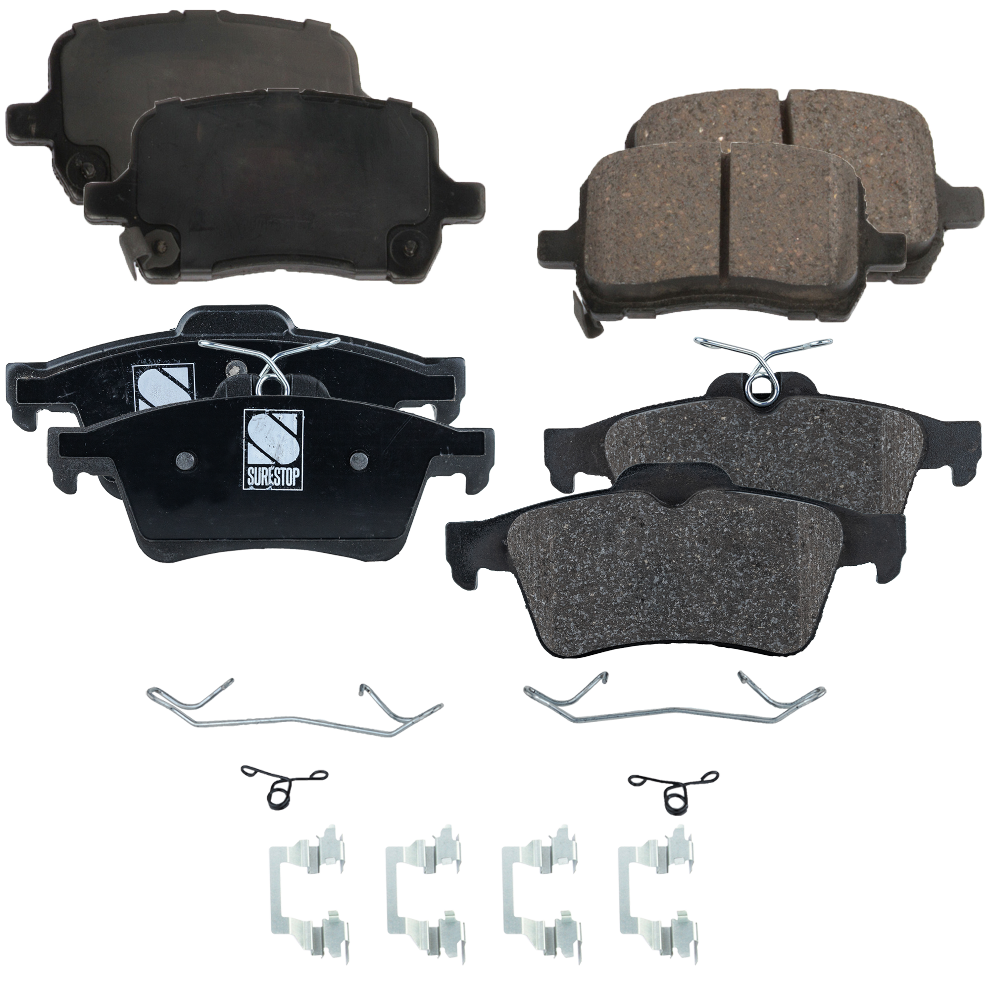 AM SOLSTICE 06-09 SKY 07-10 FRONT AND REAR BRAKE PAD SET 4 Wheel Set SKU SET JSSCP1028-4 A OEM 13322091-15271565-1605196-2586