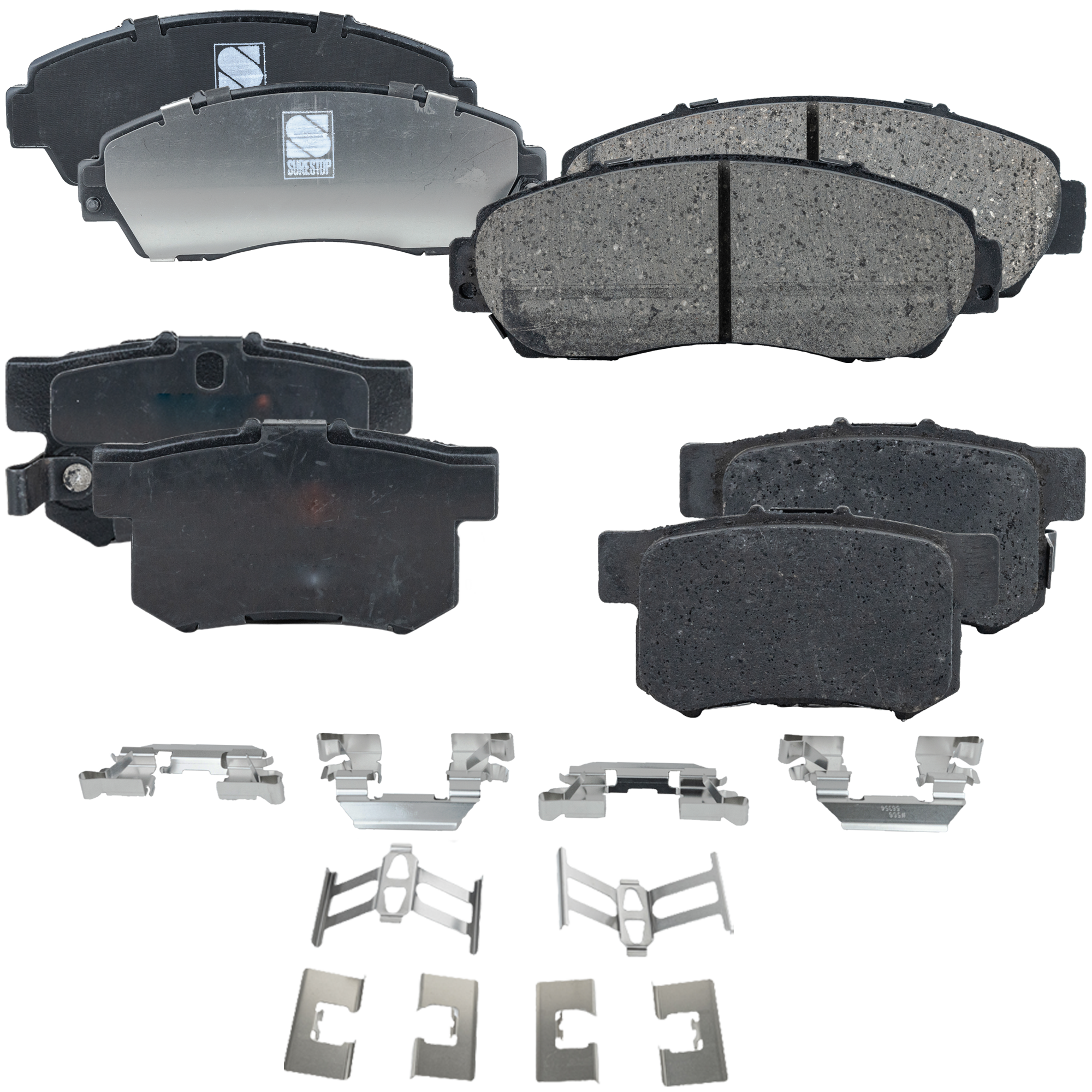 AM RDX 07-12 FRONT AND REAR BRAKE PAD SET 4 Wheel Set SKU SET JSSCP1089-4 A OEM 3501115XKZ16A 45022SHJ415-4502