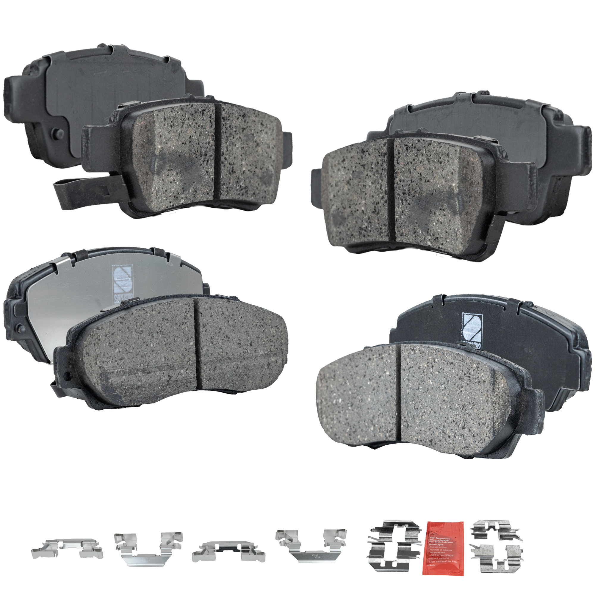 AM ODYSSEY 05-10 FRONT AND REAR BRAKE PAD SET 4 Wheel Set SKU SET JSSCP1089-4 C OEM 3501115XKZ16A 45022SHJ415-4502