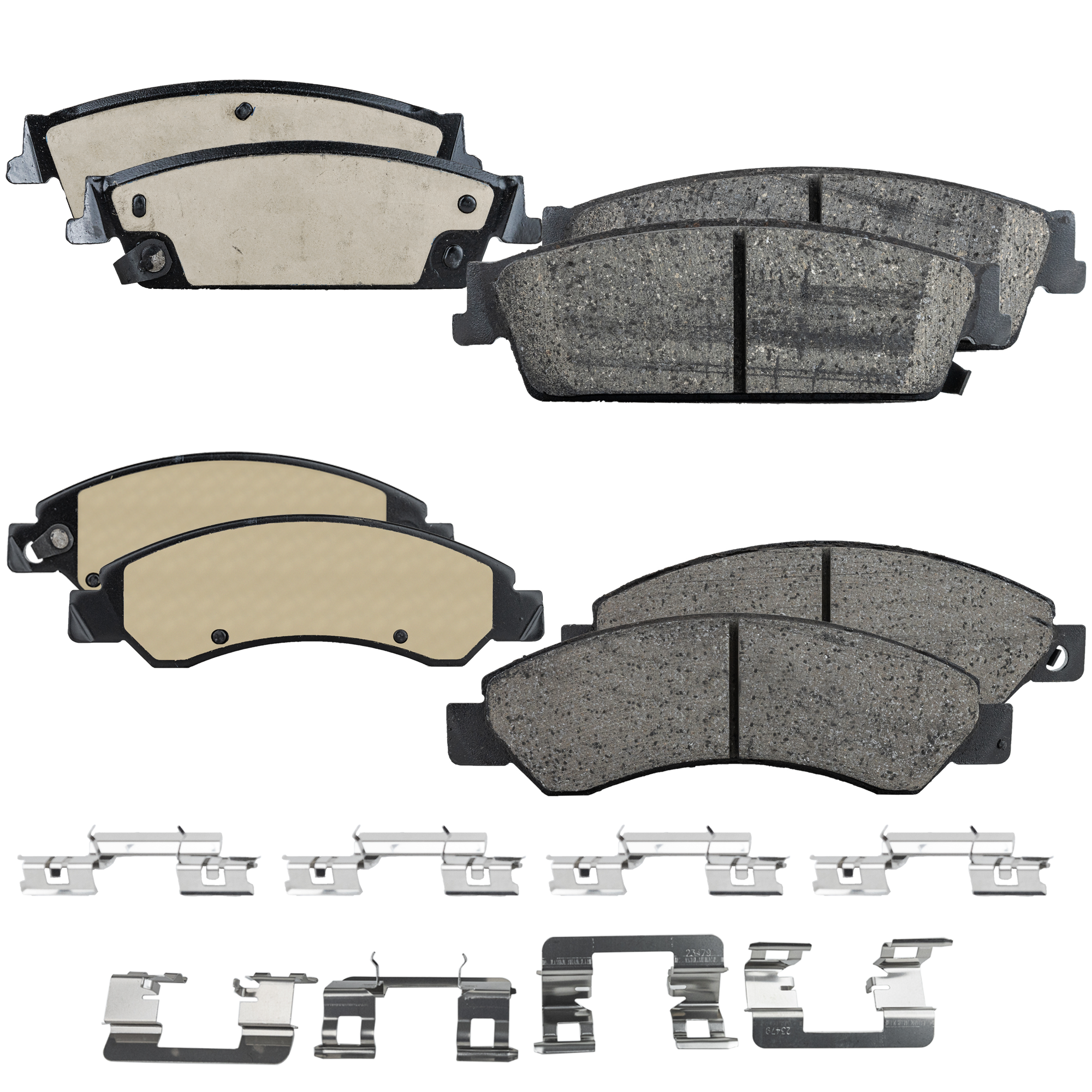 AM YUKON TAHOE 07-07 FRONT AND REAR BRAKE PAD SET 4 Wheel Set SKU SET JSSCP1092-4 A OEM 15792633-15945636-19159252-193