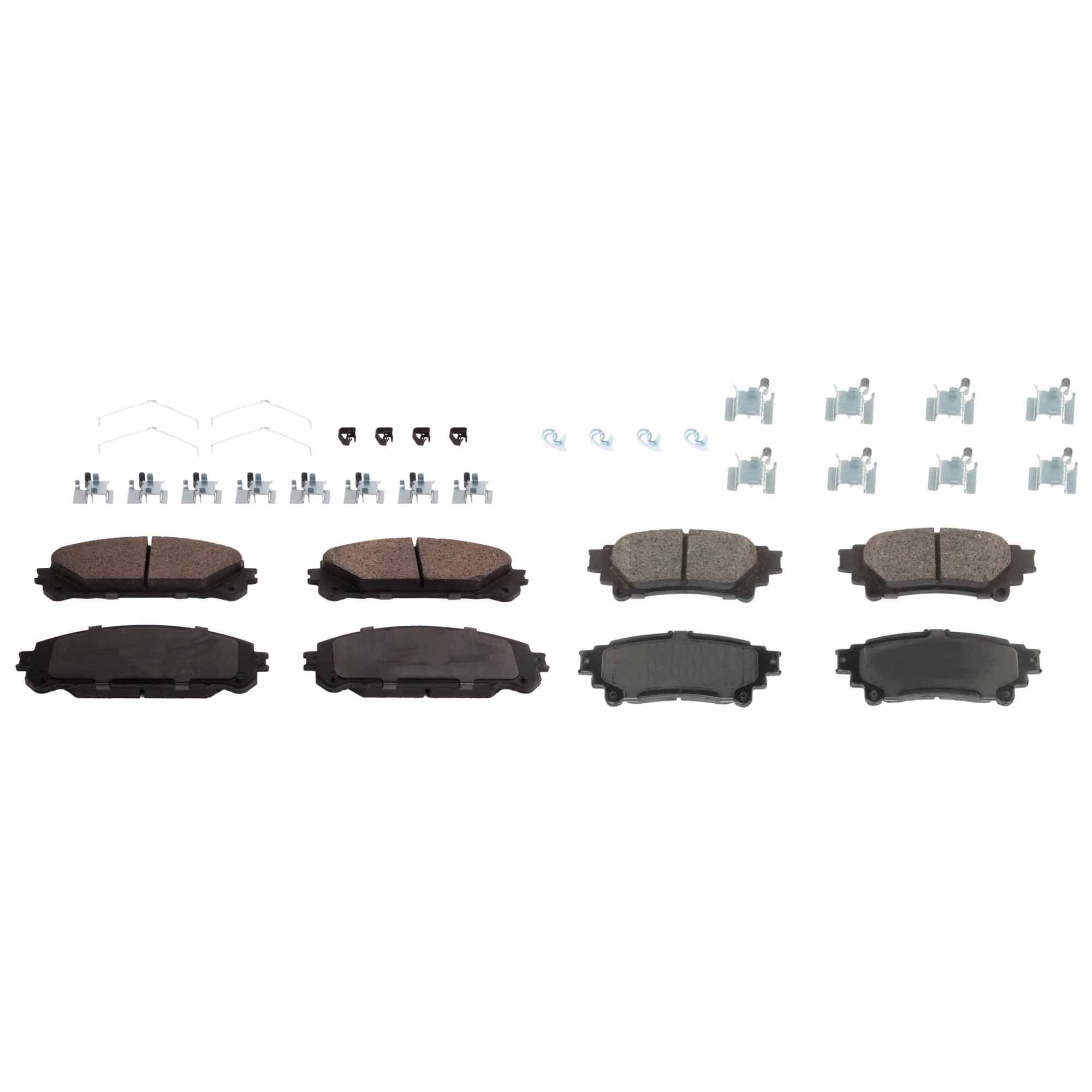 AM RX350-10-15 SIENNA 11-20 FRONT AND REAR BRAKE PAD SET 4 Wheel Set SKU SET JSSCP1324-4 A OEM 0446502500-0446502560-044650E0