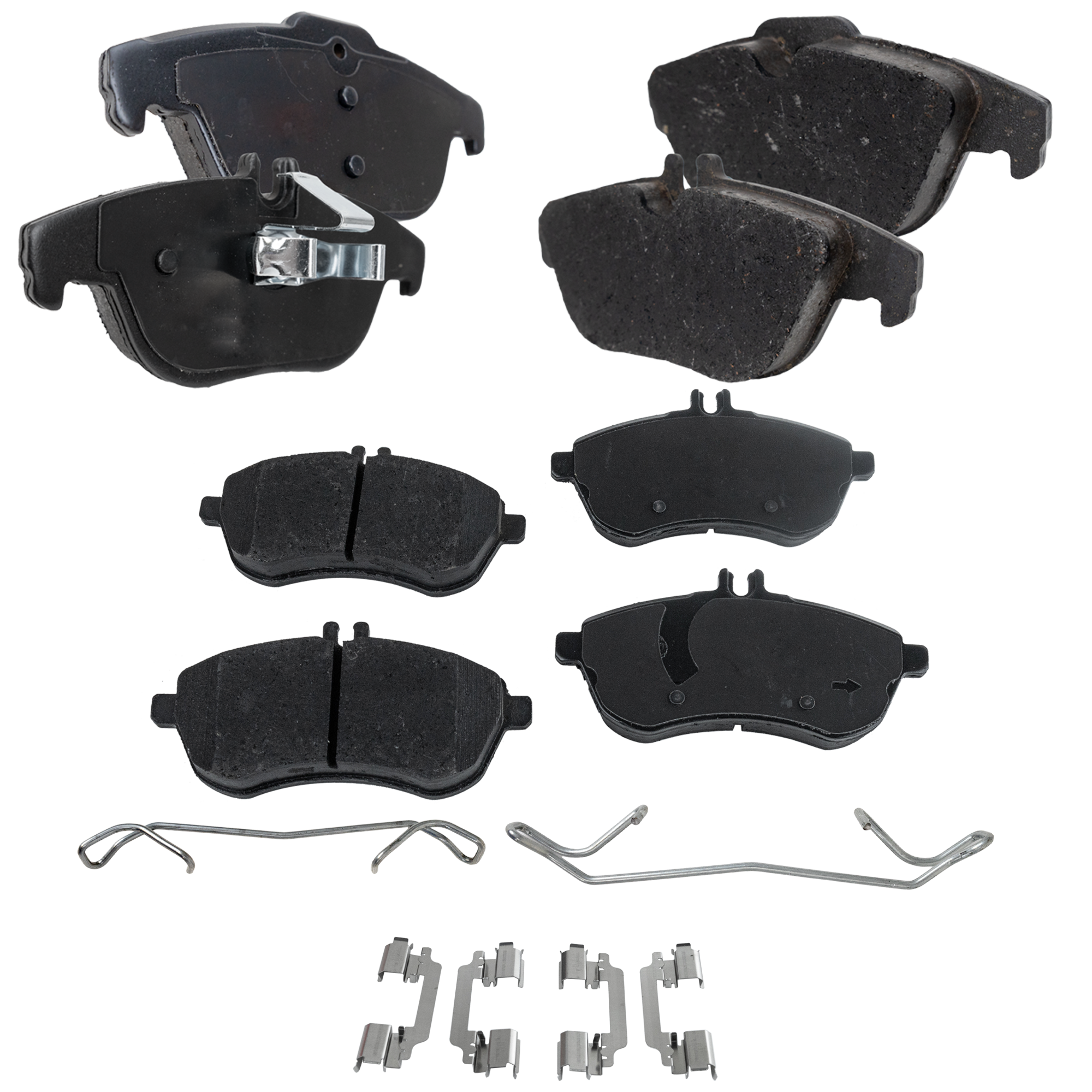 AM C250-12-15 C300-08-12 FRONT AND REAR BRAKE PAD SET 4 Wheel Set SKU SET JSSCP1340-4 OEM 0054200720-0054204220-00542043