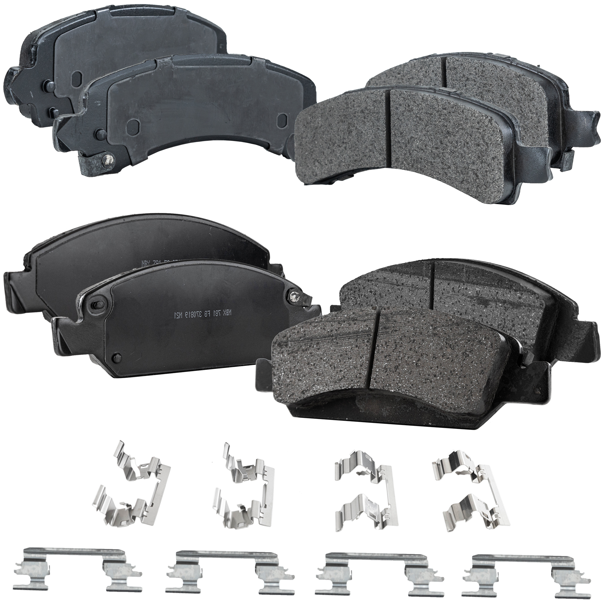 AM EXPRESS 1500 SAVANA 1500-09-14 FRONT AND REAR BRAKE PAD SET 4 Wheel Set SKU SET JSSCP1363-4 D OEM 19257667-22742382-23135915-234