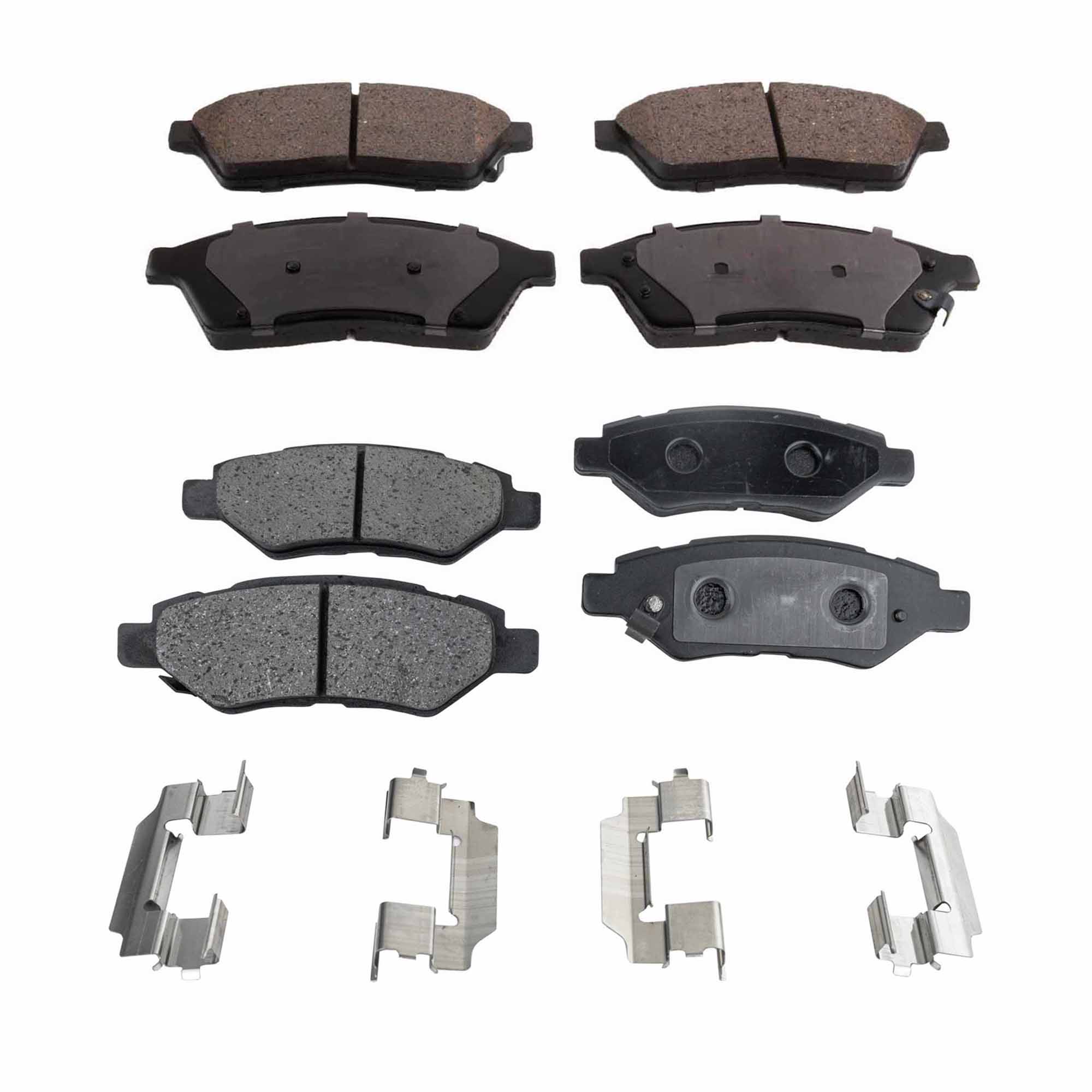 AM 9-4X 11-11 SRX 10-16 FRONT AND REAR BRAKE PAD SET 4 Wheel Set SKU SET JSSCP1422-4 OEM 20872587-20887798-20941707-209