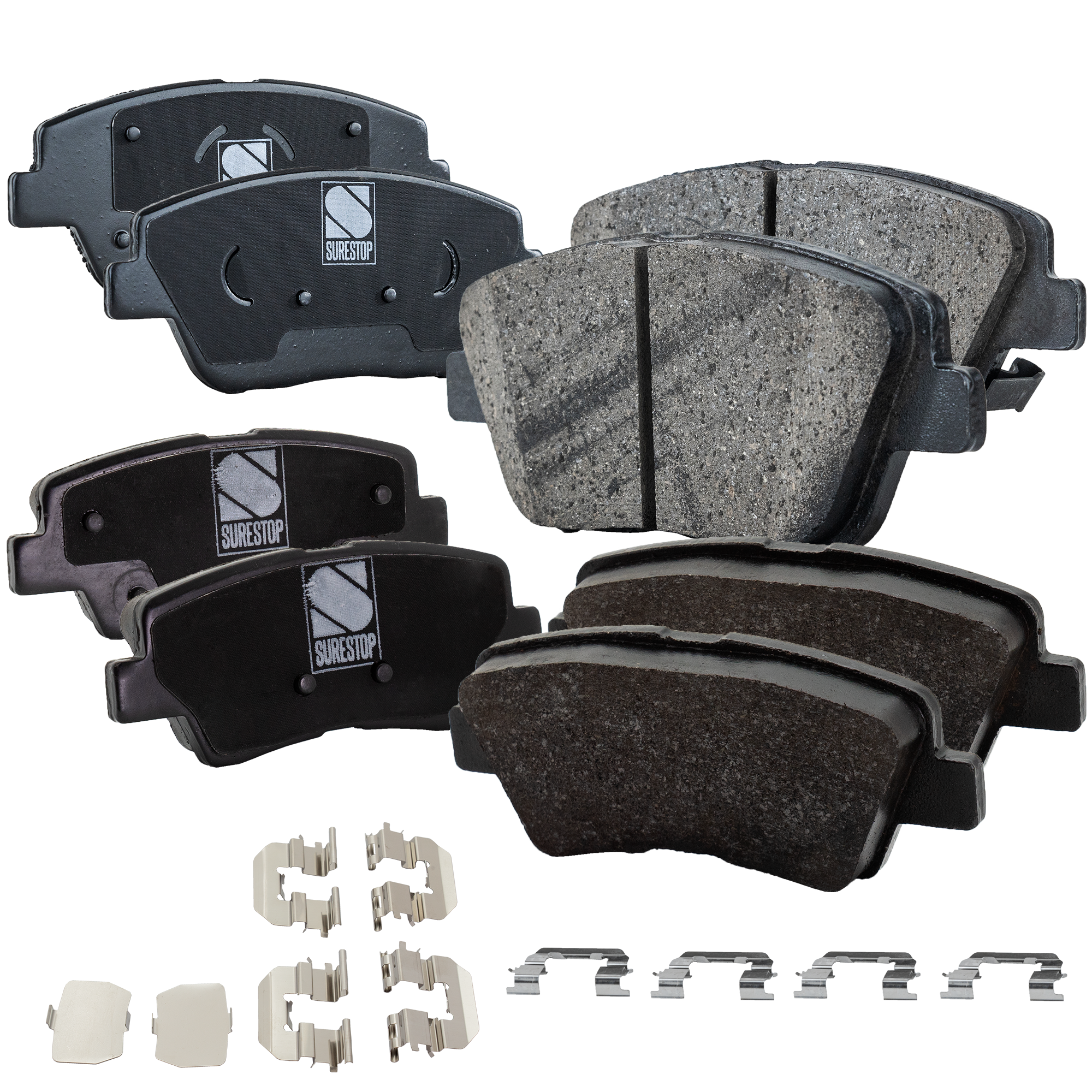 AM OPTIMA 11-16 SONATA 09-15 FRONT AND REAR BRAKE PAD SET 4 Wheel Set SKU SET JSSCP1444-4 A OEM 581013QA10-581013QA50-583022TA