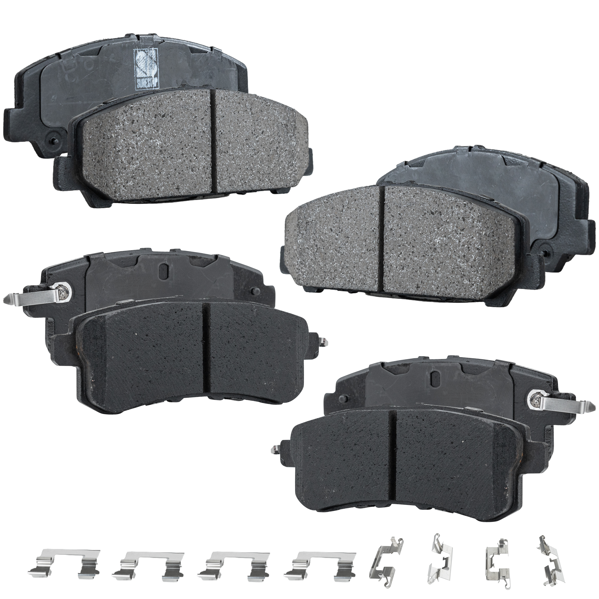 AM QX56-11-13 ARMADA 17-22 FRONT AND REAR BRAKE PAD SET 4 Wheel Set SKU SET JSSCP1509-4 OEM 5521082Z30-5521082Z31-5521082Z